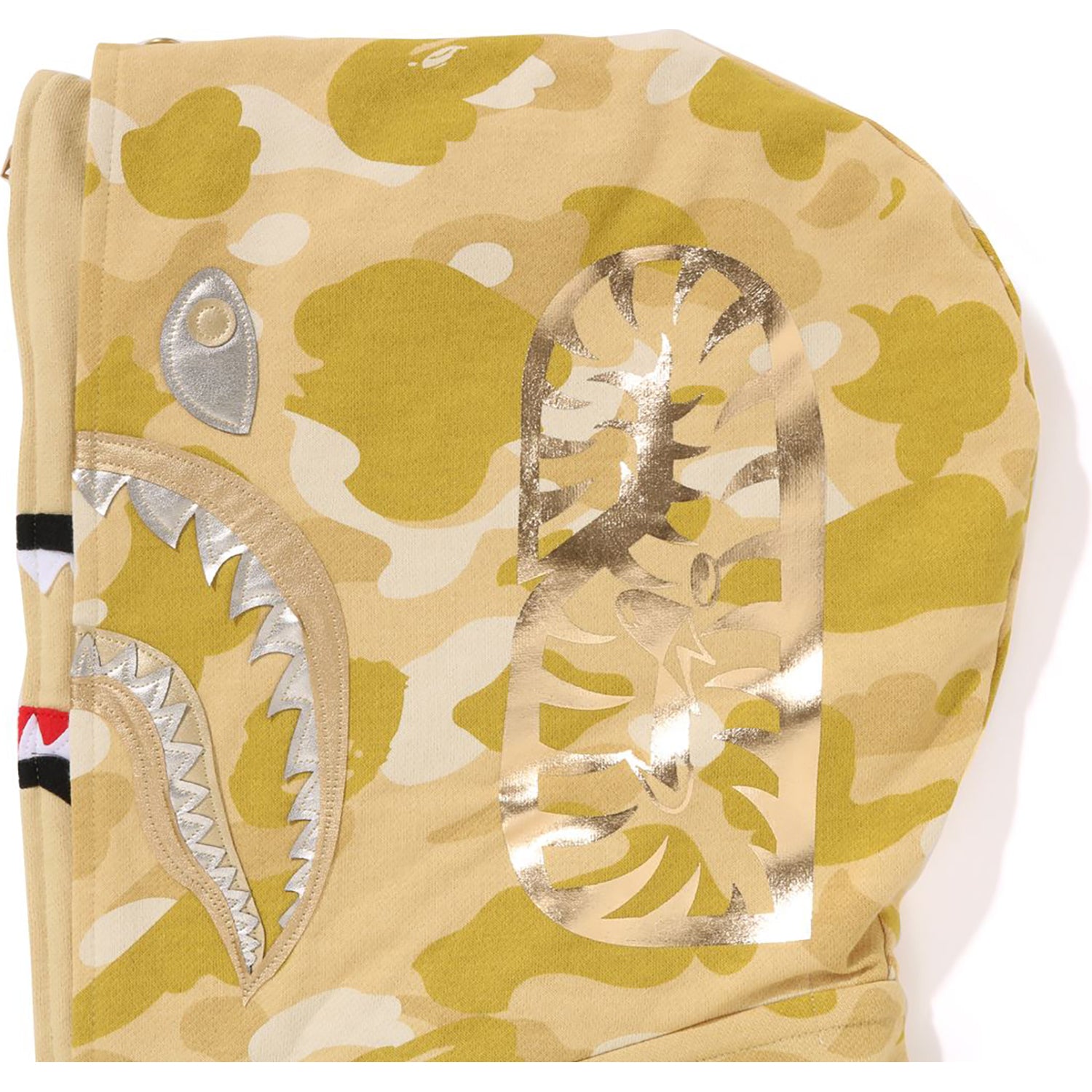 COLOR CAMO DOUBLE SHARK FULL ZIP HOODIE MENS-IYAMIUIO