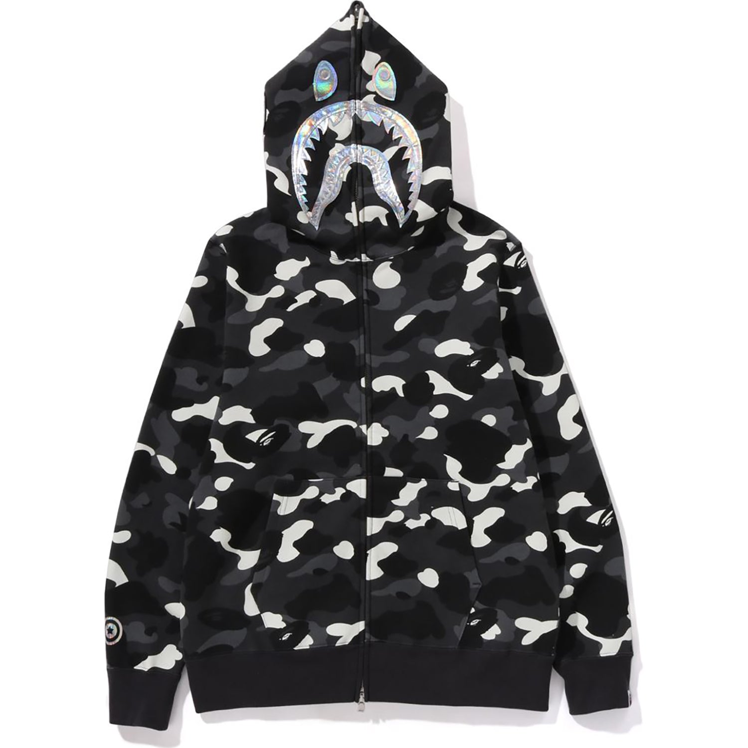 CITY CAMO SHARK FULL ZIP HOODIE MENS-IYAMIUIO