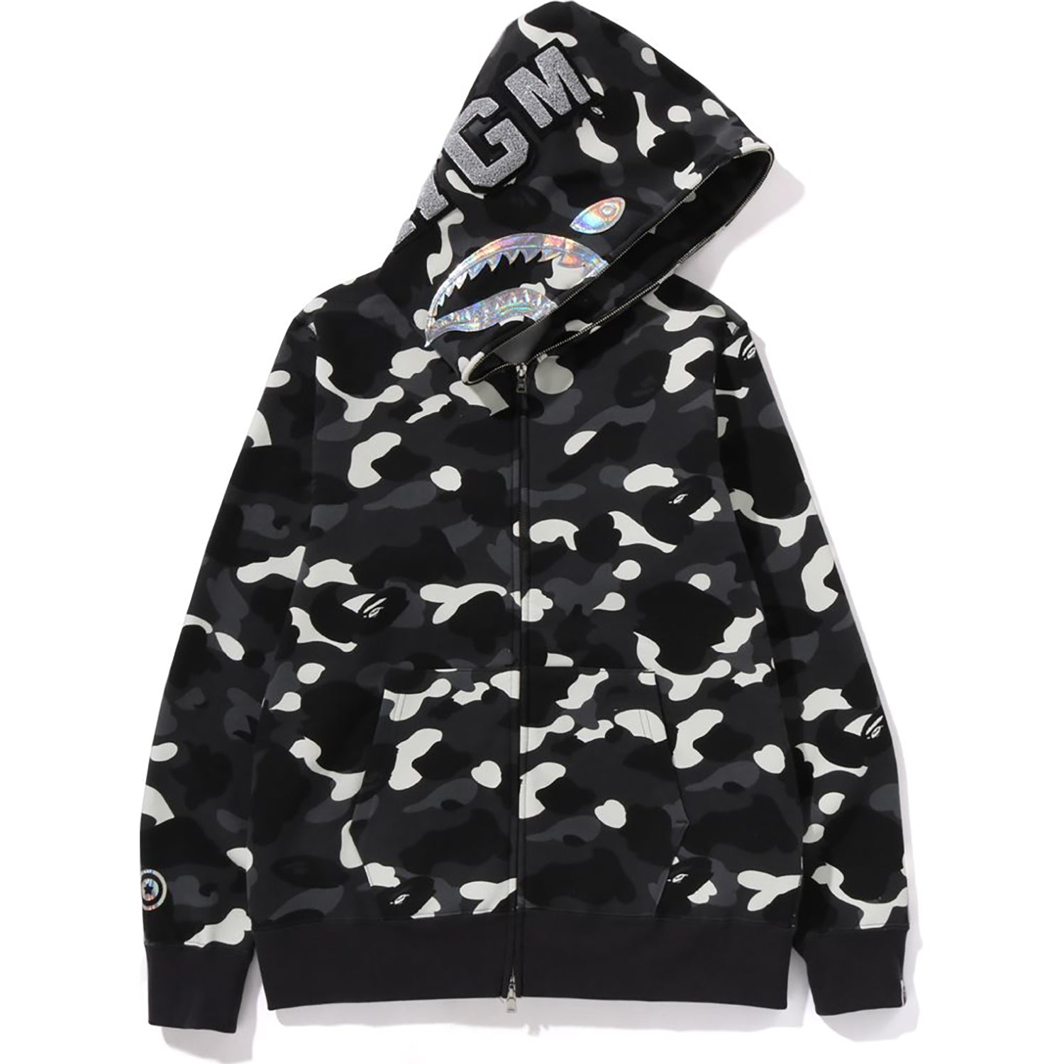 CITY CAMO SHARK FULL ZIP HOODIE MENS-IYAMIUIO