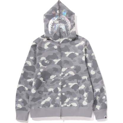 CITY CAMO SHARK FULL ZIP HOODIE MENS-IYAMIUIO