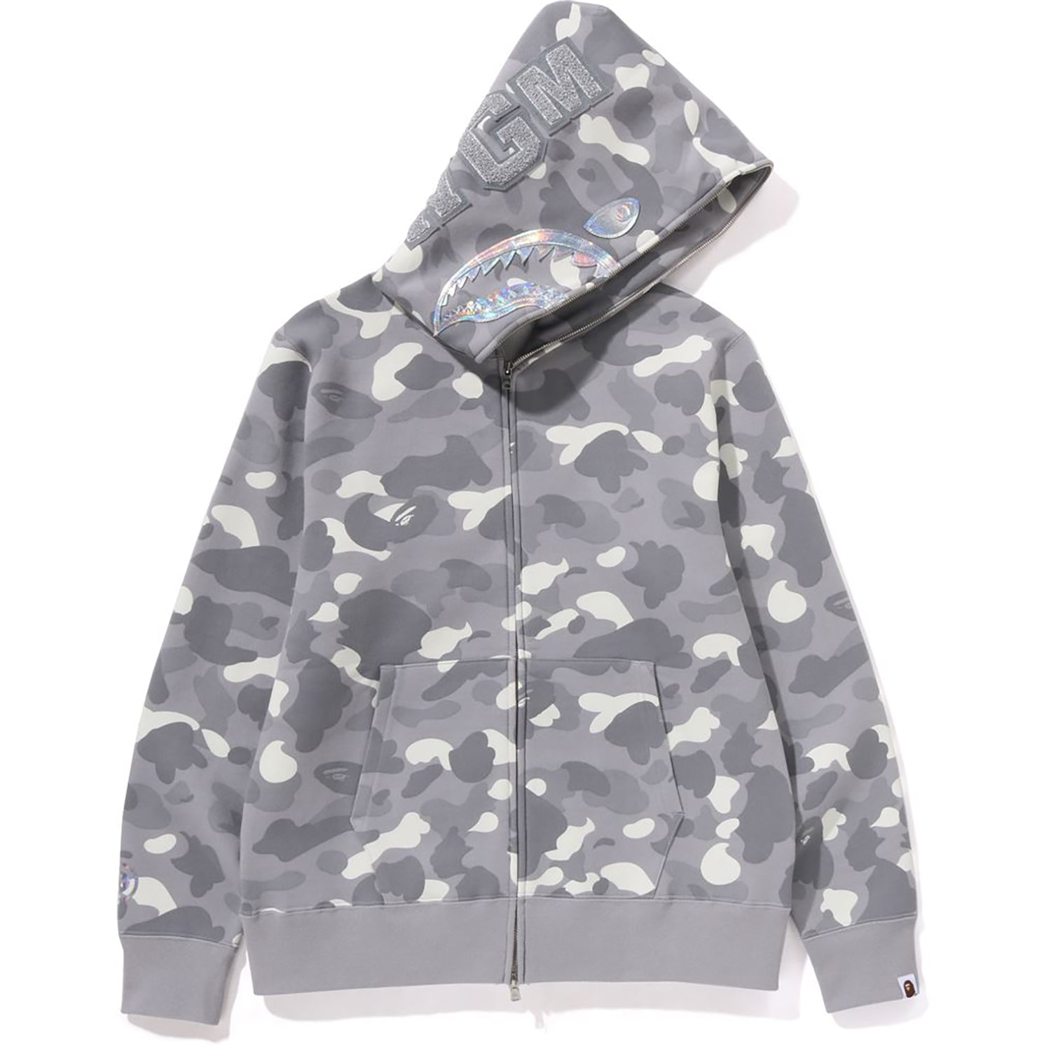 CITY CAMO SHARK FULL ZIP HOODIE MENS-IYAMIUIO