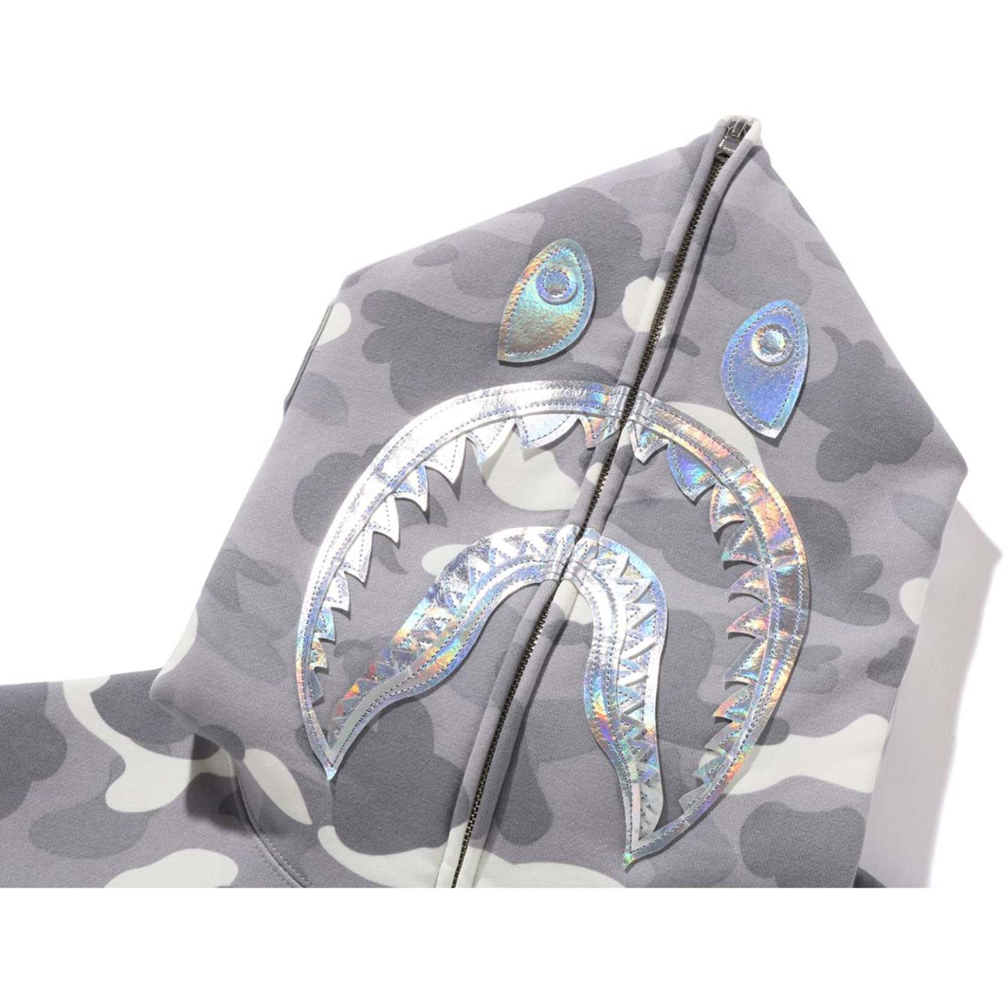 CITY CAMO SHARK FULL ZIP HOODIE MENS-IYAMIUIO