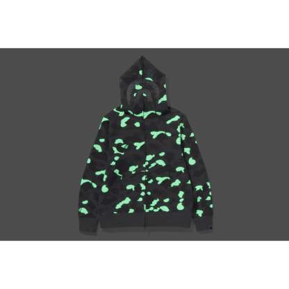 CITY CAMO SHARK FULL ZIP HOODIE MENS-IYAMIUIO