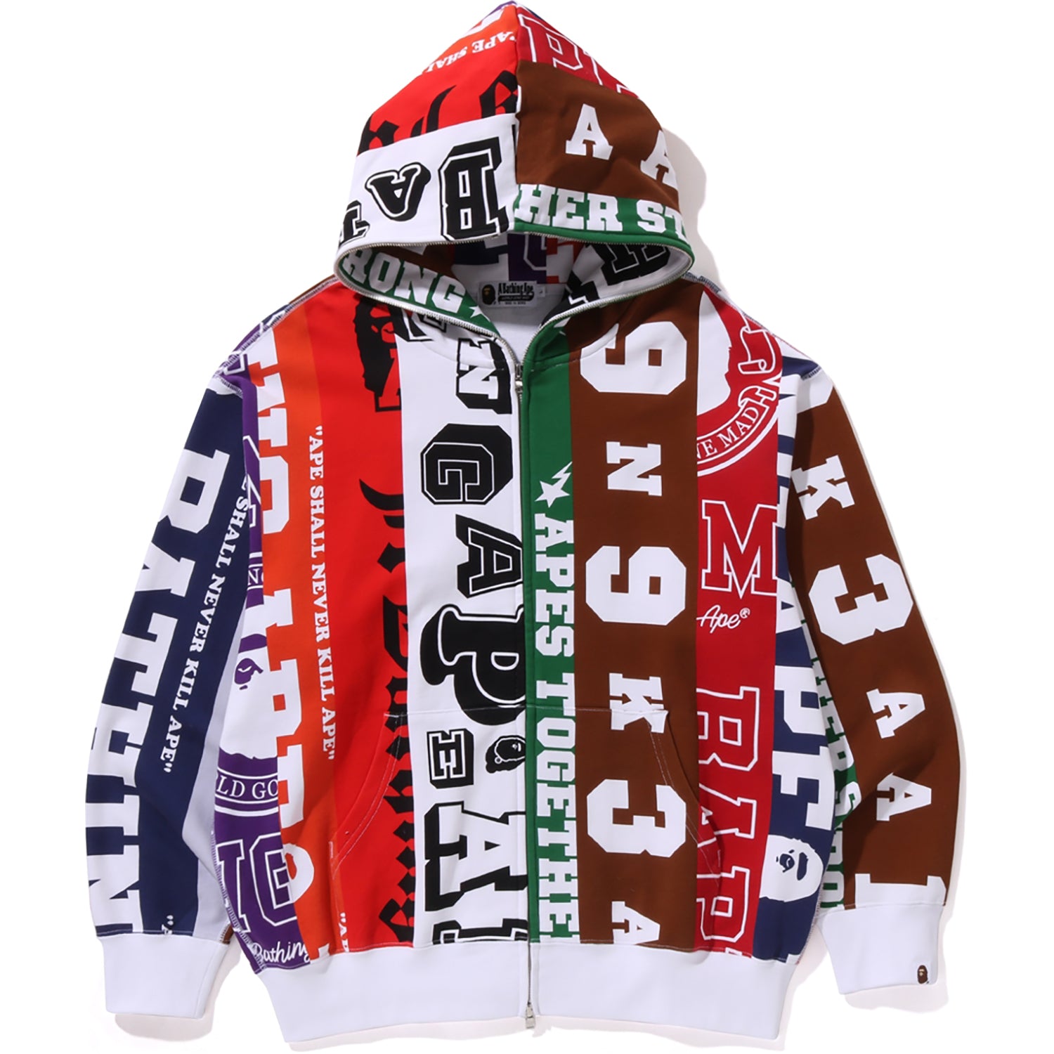 FANS SCARF FULL ZIP HOODIE MENS-IYAMIUIO