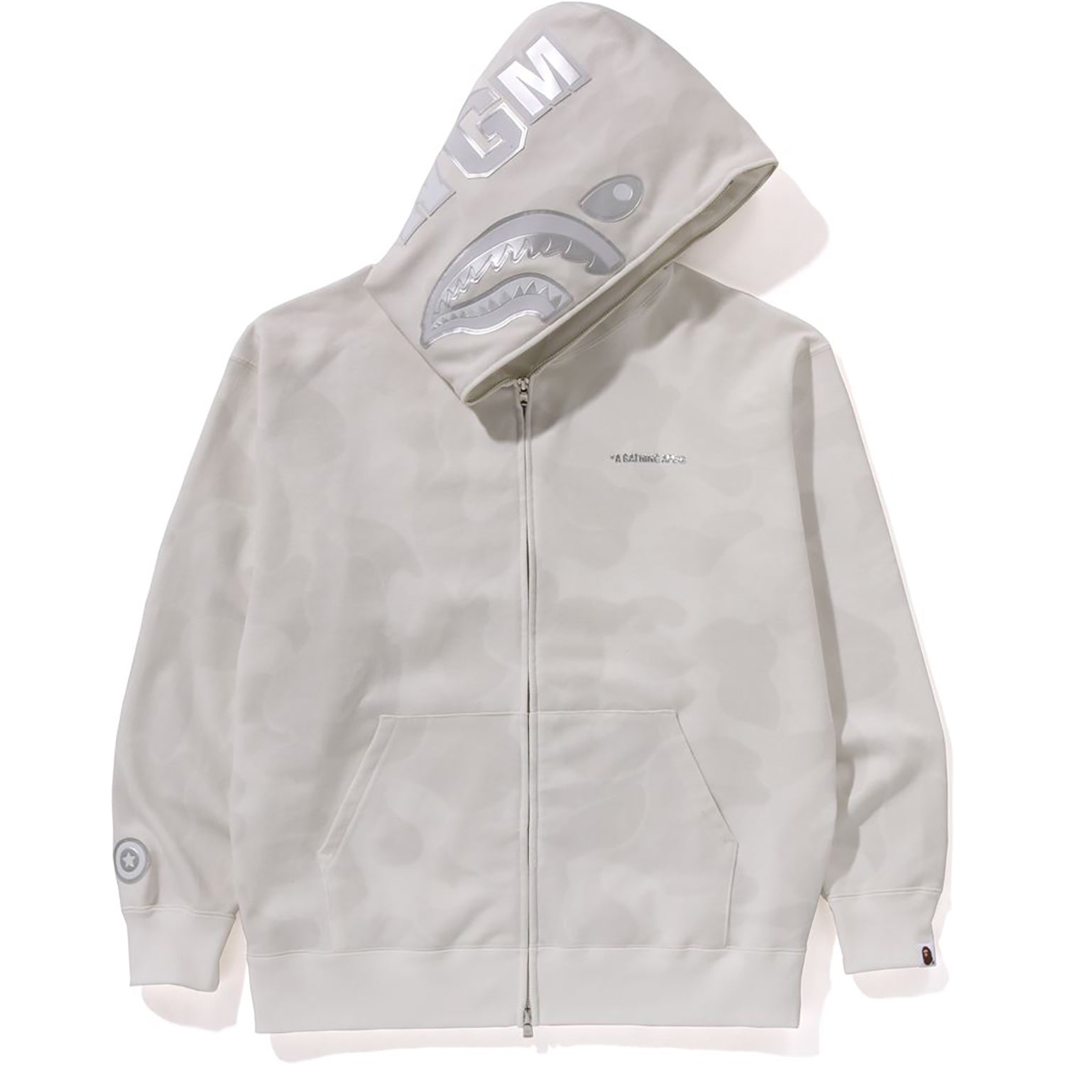 INK CAMO SHARK ZIP HOODIE MENS-IYAMIUIO