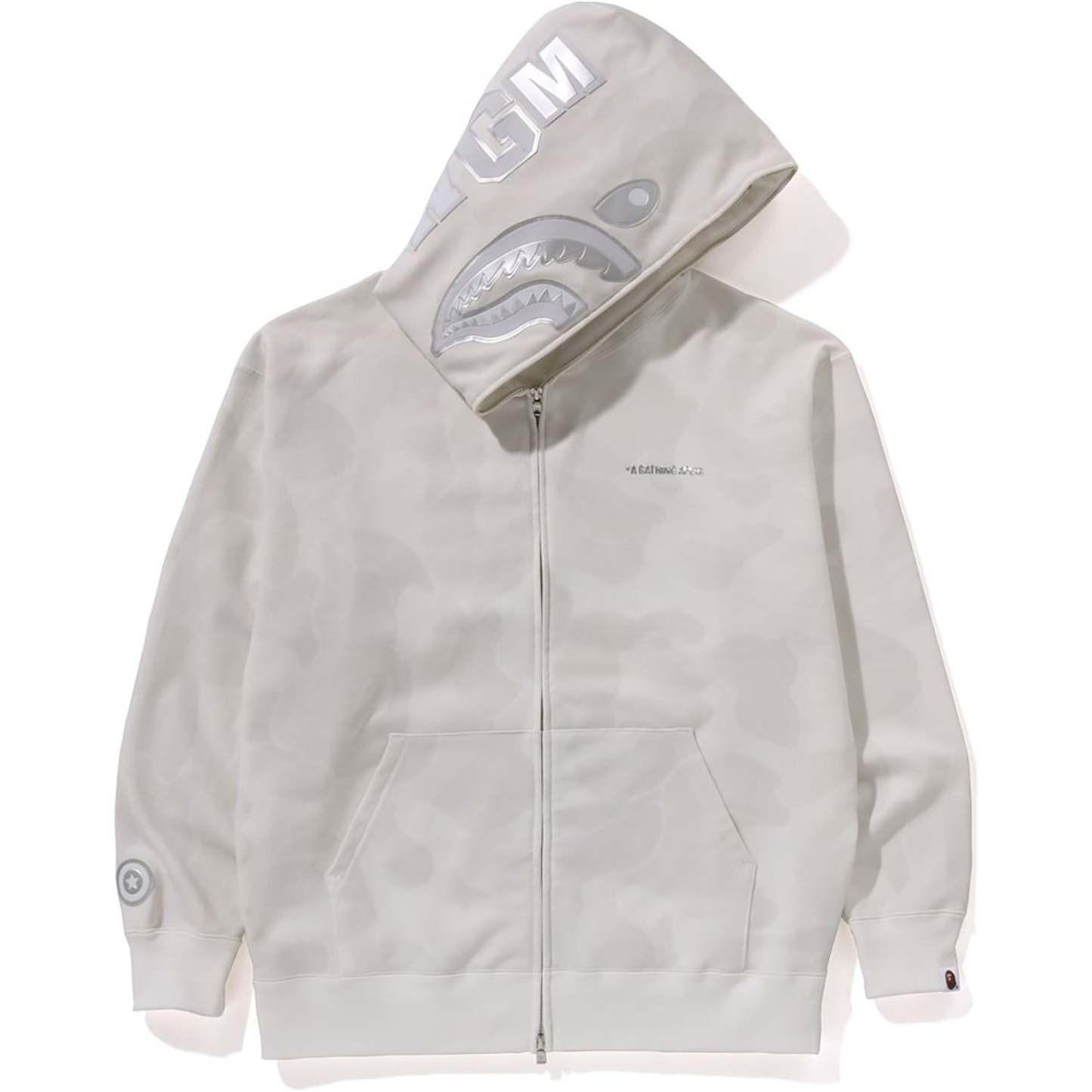 INK CAMO SHARK ZIP HOODIE MENS-IYAMIUIO