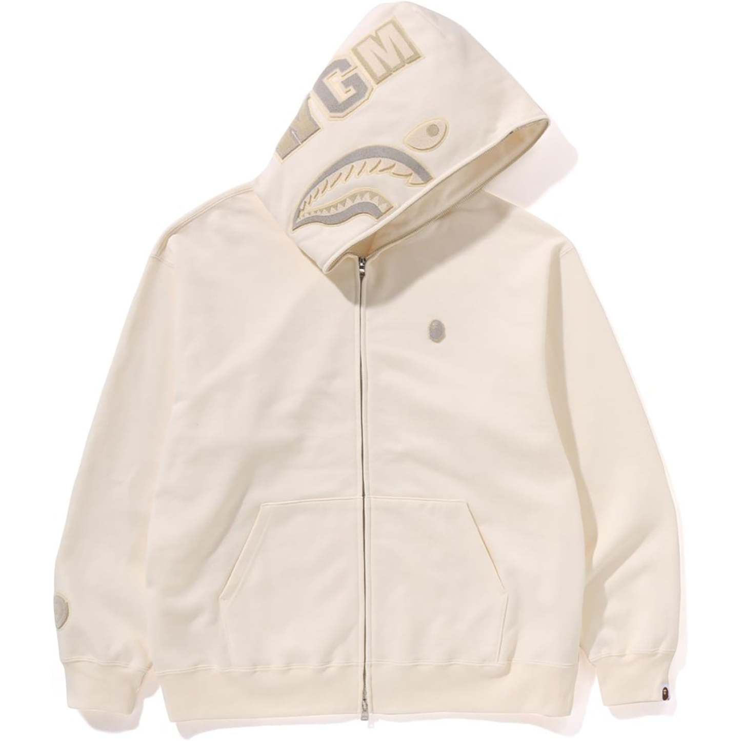 APE HEAD ONE POINT SHARK ZIP HOODIE MENS-IYAMIUIO