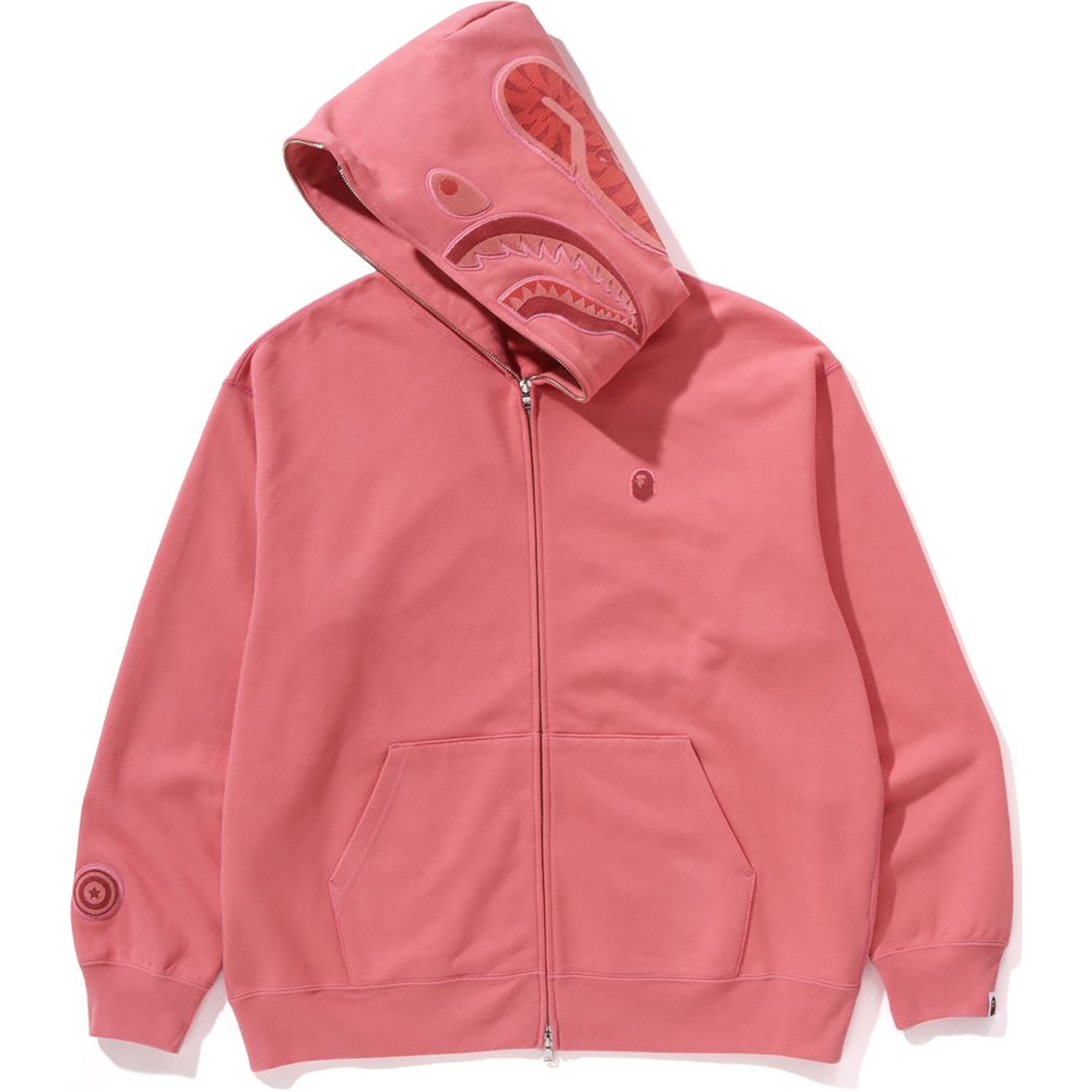 APE HEAD ONE POINT SHARK ZIP HOODIE MENS-IYAMIUIO