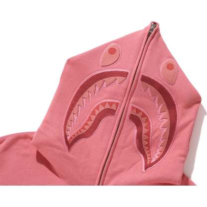 APE HEAD ONE POINT SHARK ZIP HOODIE MENS-IYAMIUIO