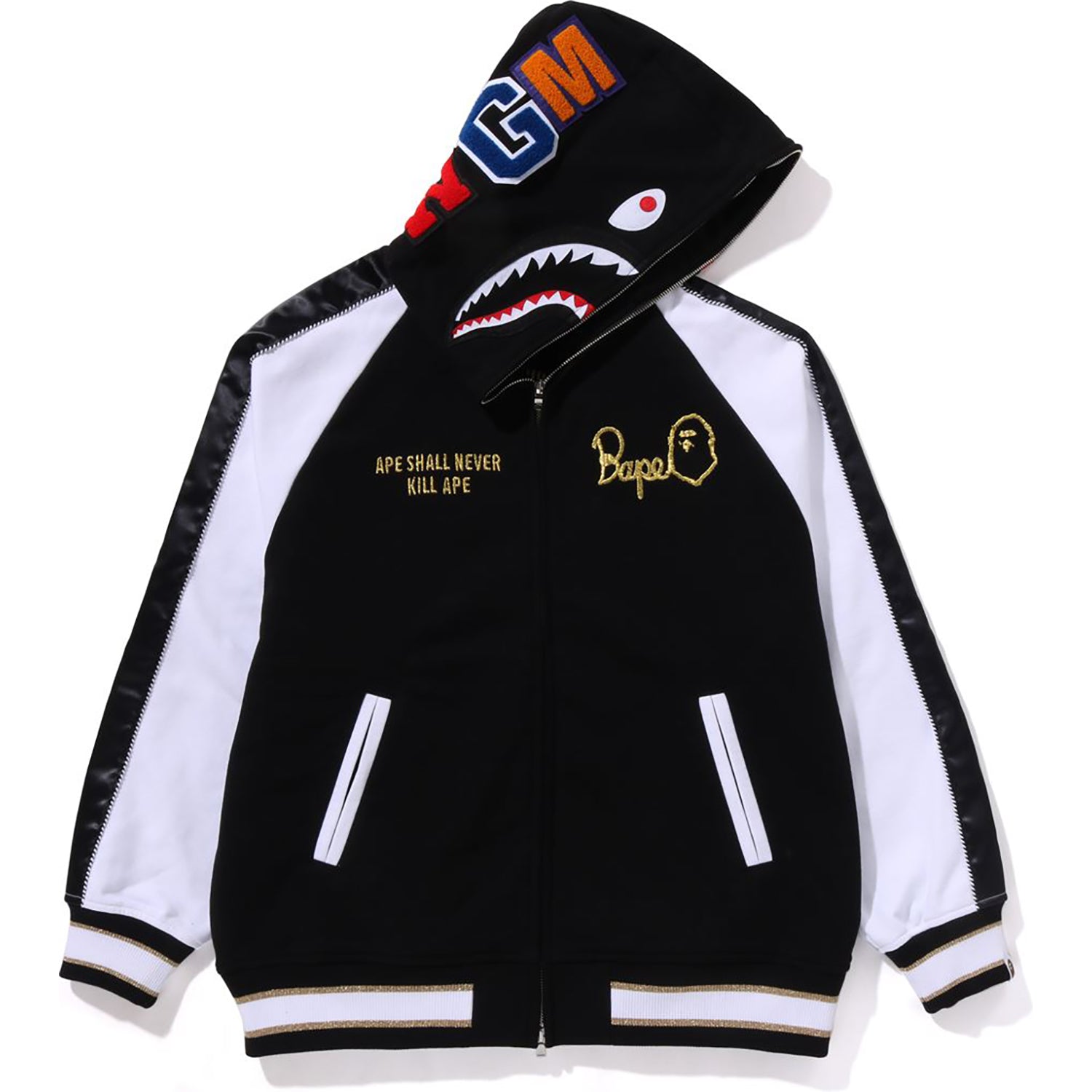SOUVENIR SHARK ZIP HOODIE MENS-IYAMIUIO