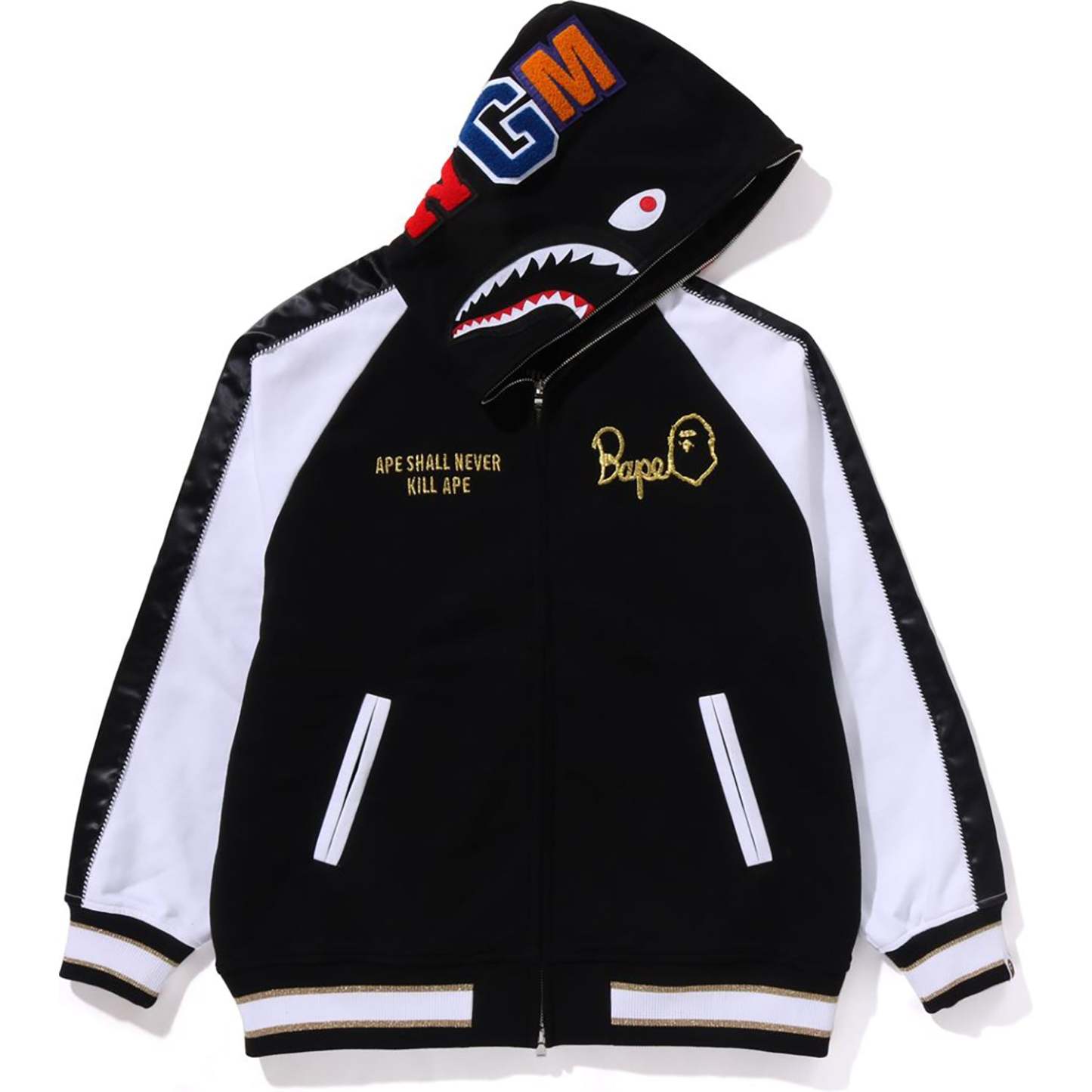 SOUVENIR SHARK ZIP HOODIE MENS-IYAMIUIO