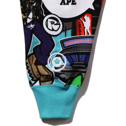 COMIC ART SHARK ZIP HOODIE MENS-IYAMIUIO