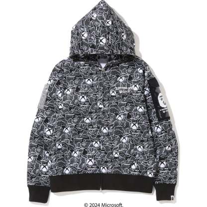 BAPE X XBOX CAMO FULL ZIP HOODIE MENS-IYAMIUIO