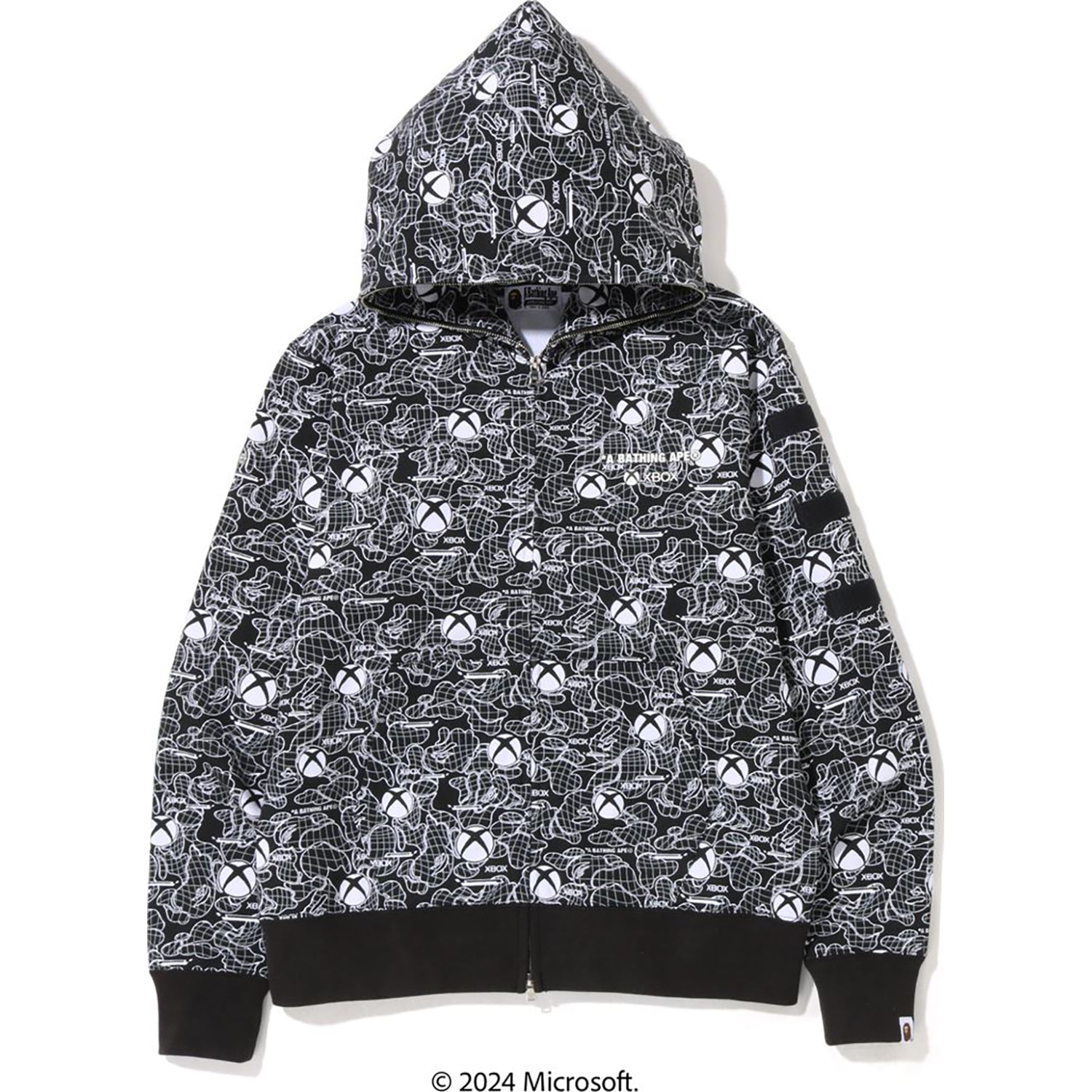 BAPE X XBOX CAMO FULL ZIP HOODIE MENS-IYAMIUIO