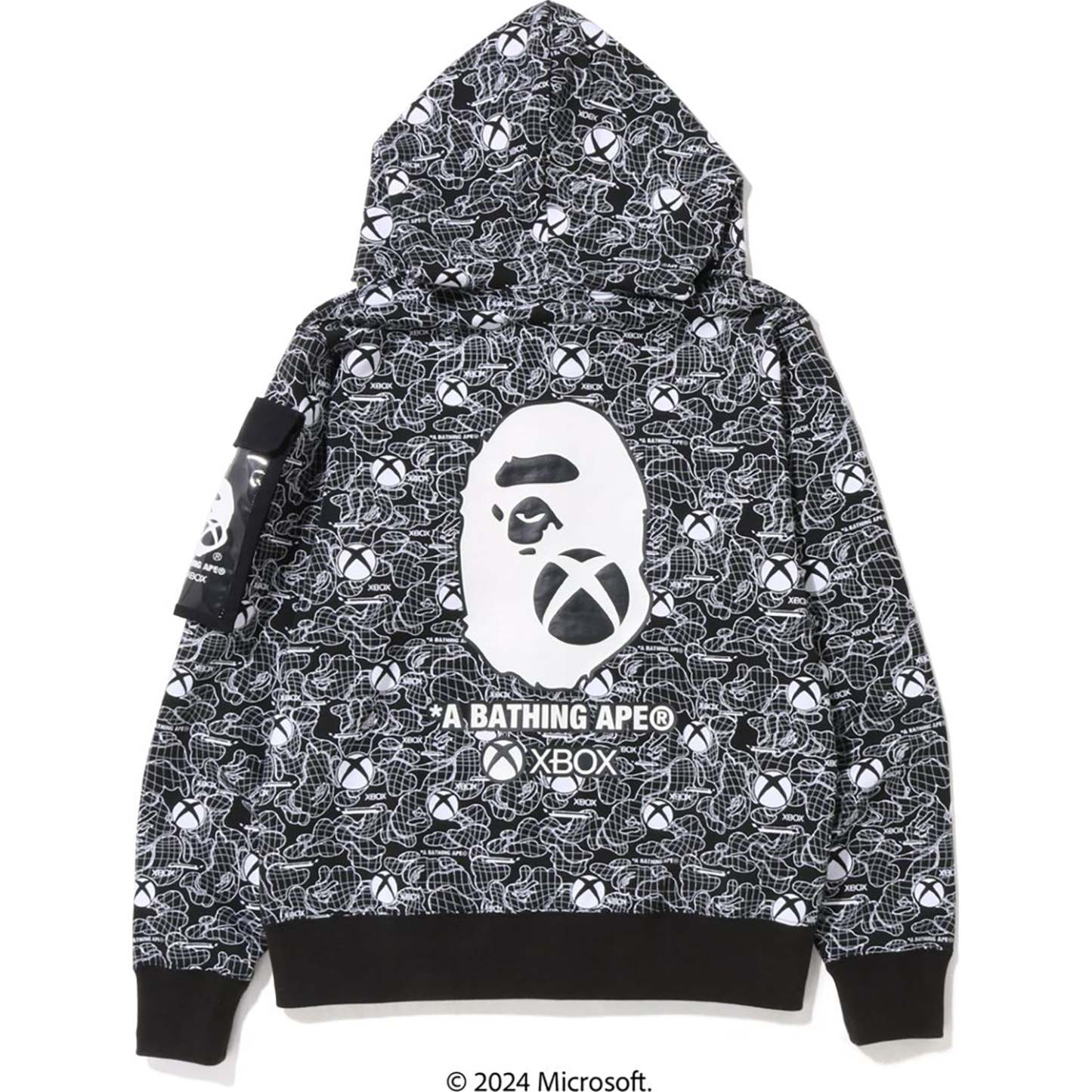 BAPE X XBOX CAMO FULL ZIP HOODIE MENS-IYAMIUIO
