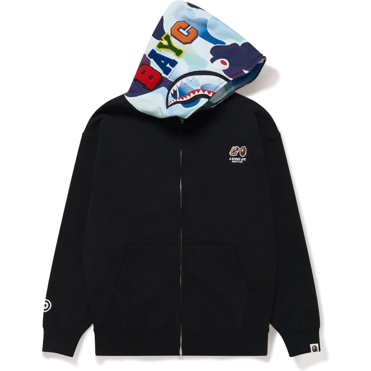 BAPE X BAYC - SHARK FULL ZIP HOODIE MENS-IYAMIUIO