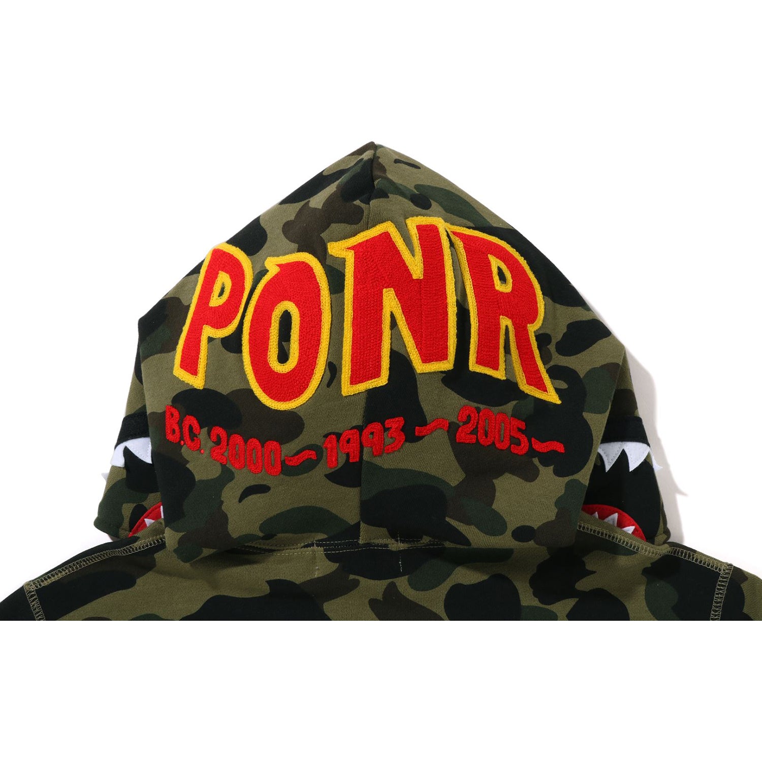 1ST CAMO 2ND SHARK FULL ZIP HOODIE MENS-IYAMIUIO