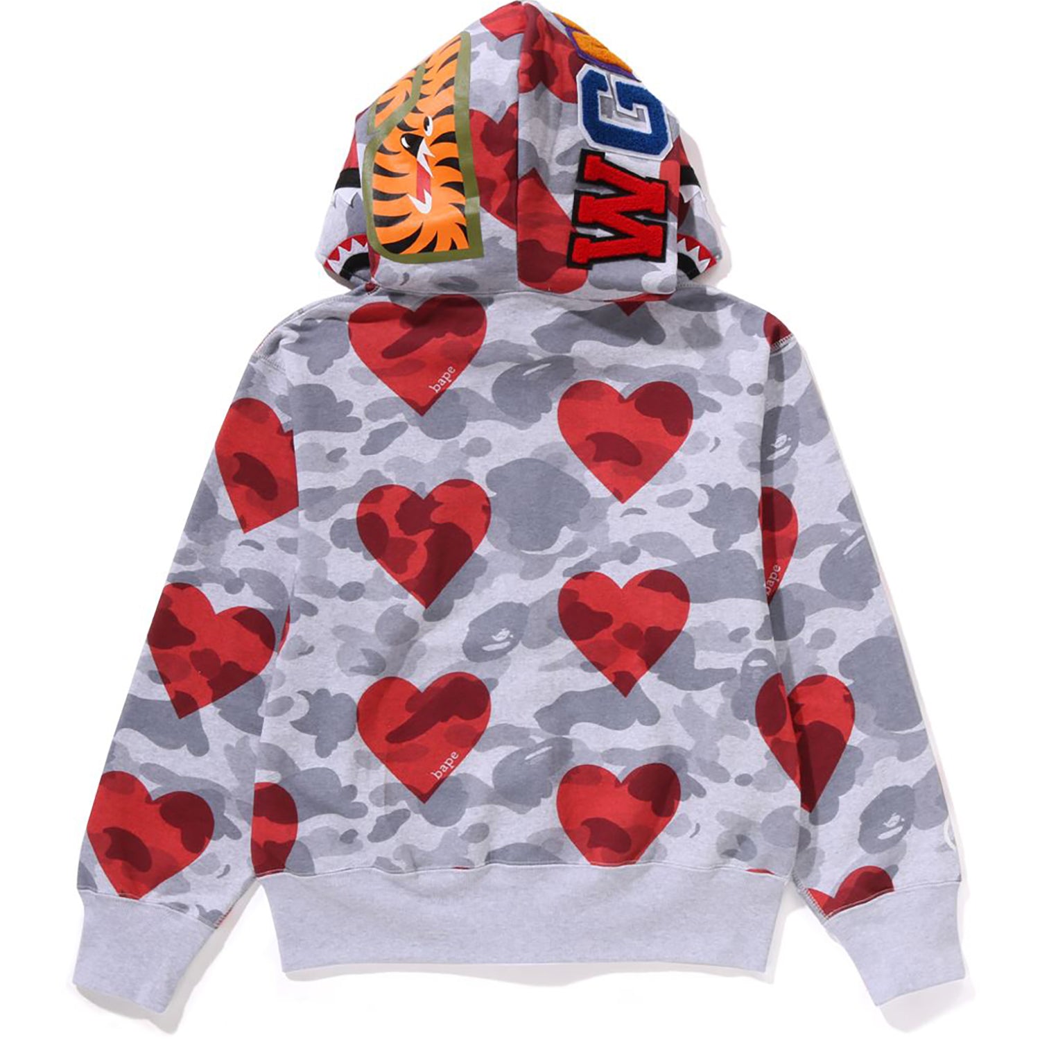 I LOVE BAPE SHARK FULL ZIP HOODIE LADIES-IYAMIUIO