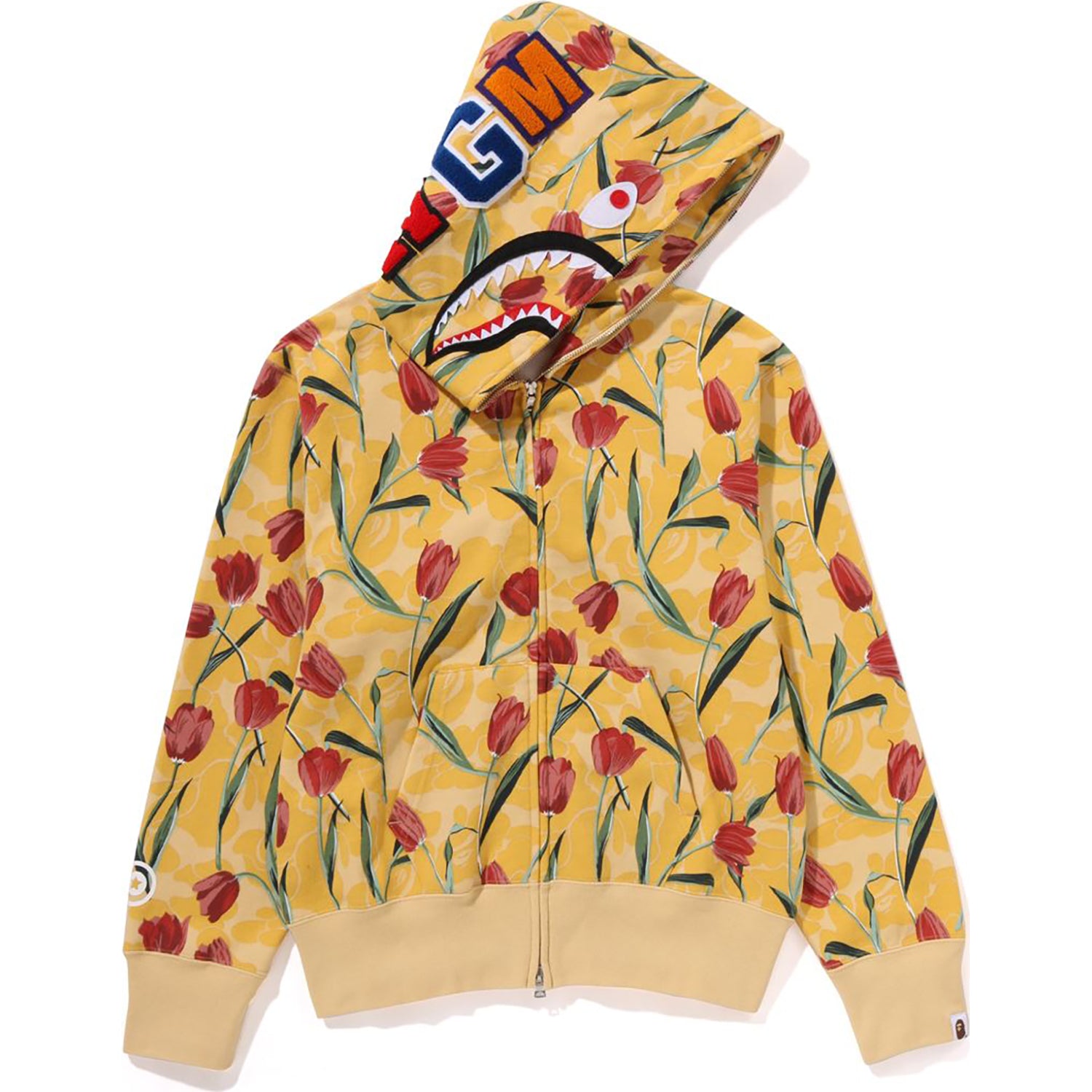 TULIP CAMO SHARK FULL ZIP HOODIE LADIES-IYAMIUIO