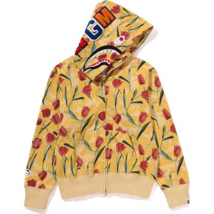 TULIP CAMO SHARK FULL ZIP HOODIE LADIES-IYAMIUIO