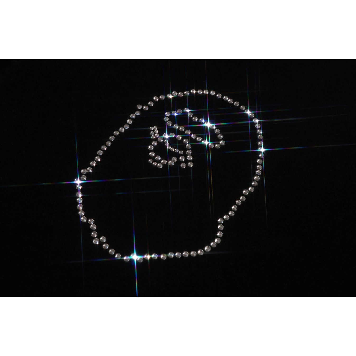 CRYSTAL STONE APE HEAD VELOUR ZIP HOODIE LADIES-IYAMIUIO