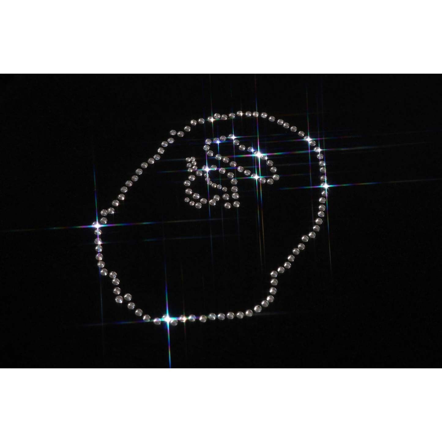 CRYSTAL STONE APE HEAD VELOUR ZIP HOODIE LADIES-IYAMIUIO