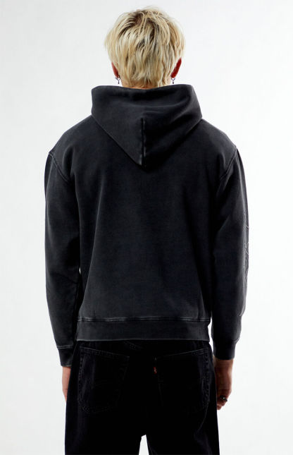 Nightlab Black Washed Gym Hoodie
