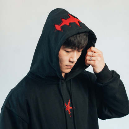 Asta Black Hoodie-BLACK CLOVE.R-IYAMIUIO