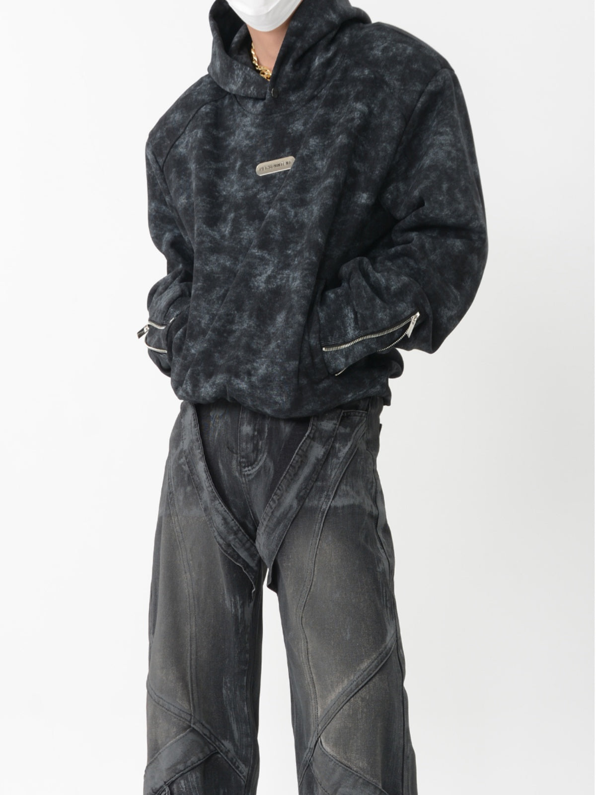 【24s Sep.】Vintage Metal Short Sweatshirt-IYAMIUIO