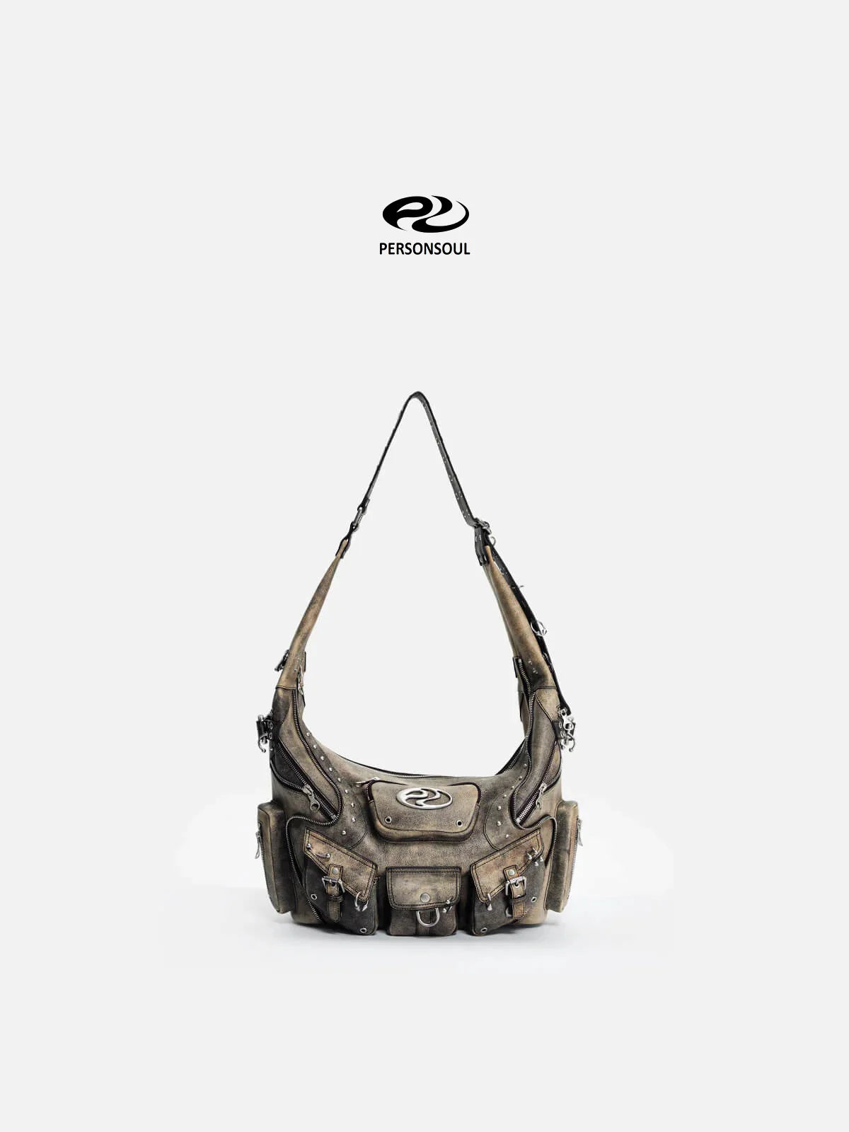 Personsoul Sheepskin Shoulder Bag Small-IYAMIUIO