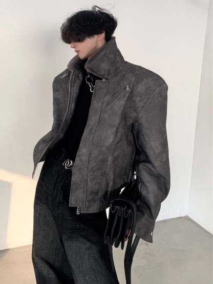 【23s December.】Fur Paneled Thickened Short Jacket-IYAMIUIO