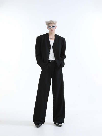 【24s Aug.】Casual Simple Large V-neck Suit-IYAMIUIO