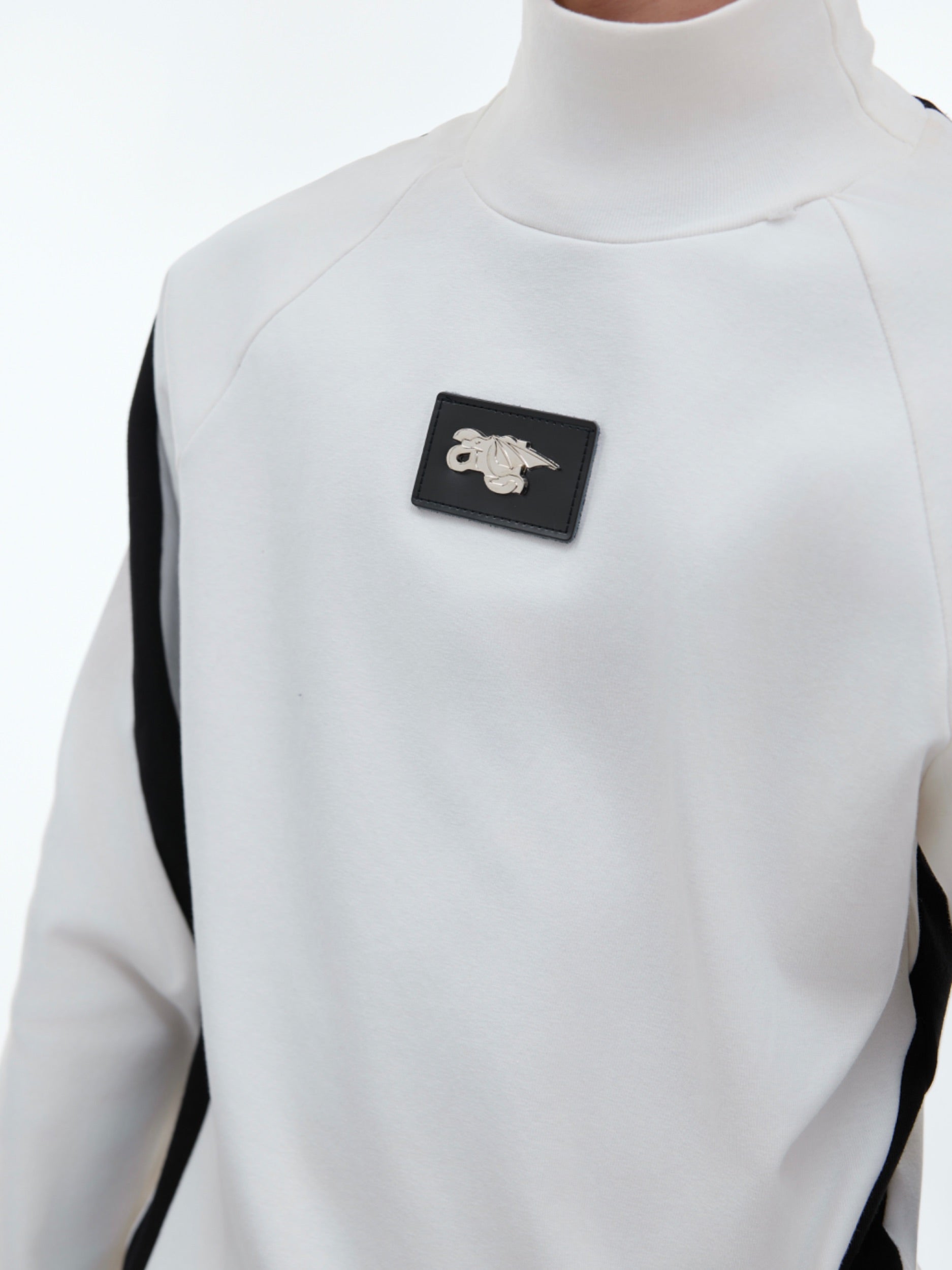 【24s Oct.】Contrast Color Half Turtleneck Slim Fit Bottoming Shirt-IYAMIUIO