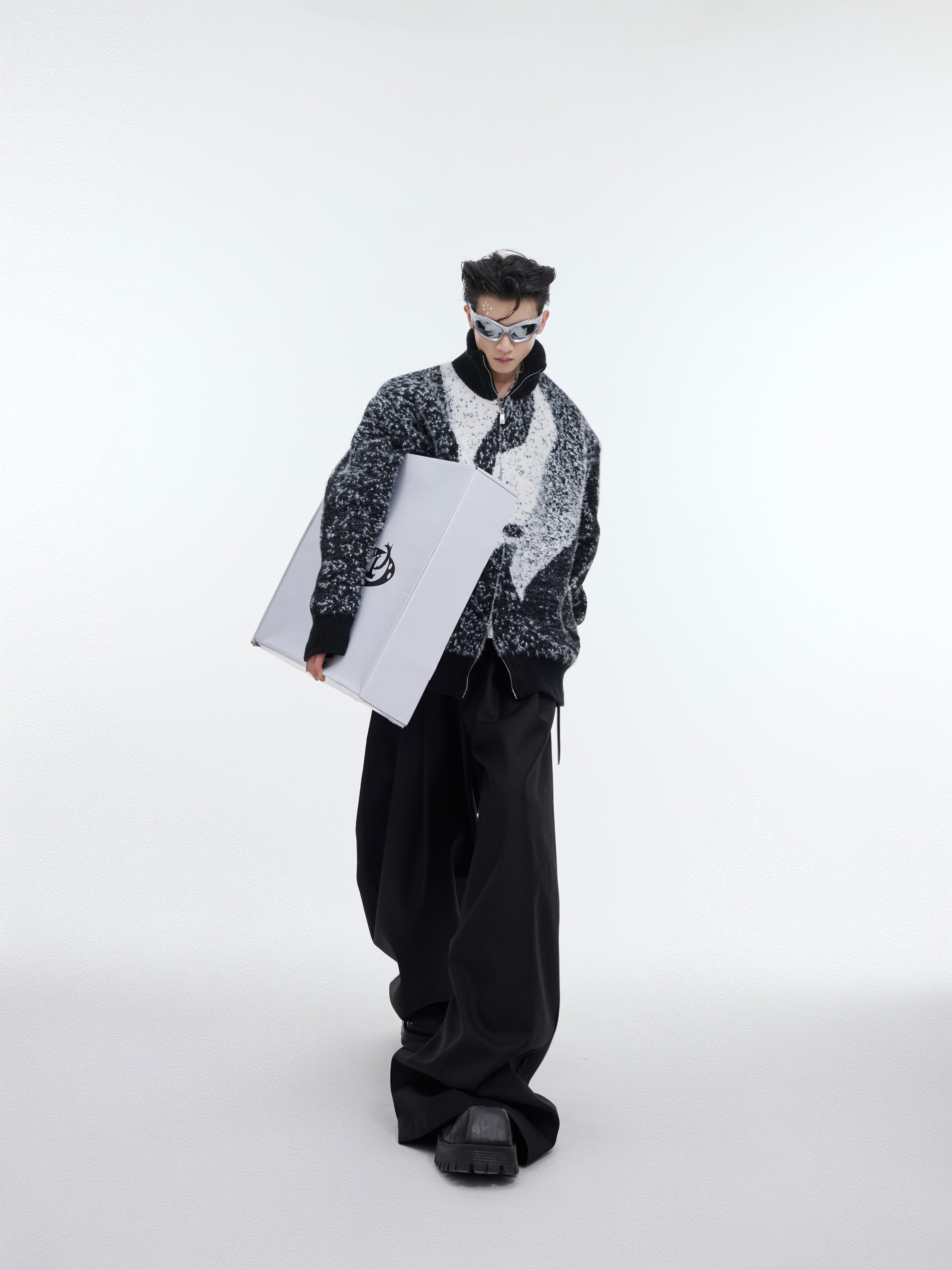 【24s February.】Niche Gradient Dragon Pattern Sweater-IYAMIUIO