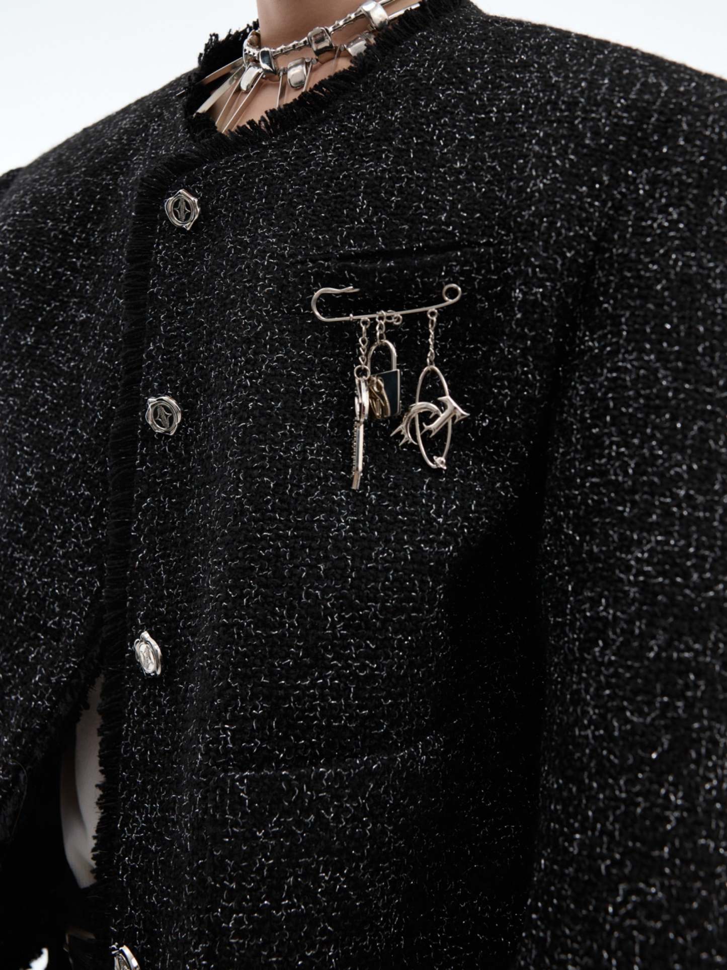 【24s Oct.】Chanel Style Shiny Texture Light Luxury Jacket-IYAMIUIO