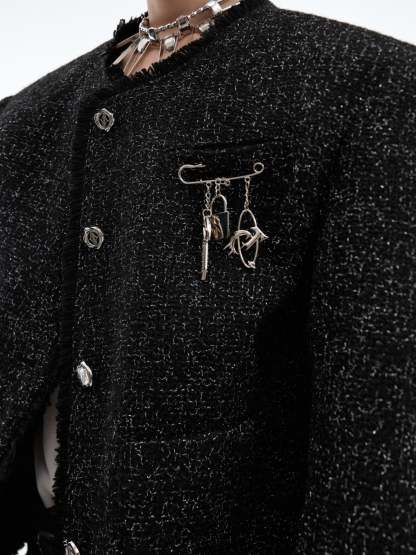 【24s Oct.】Chanel Style Shiny Texture Light Luxury Jacket-IYAMIUIO