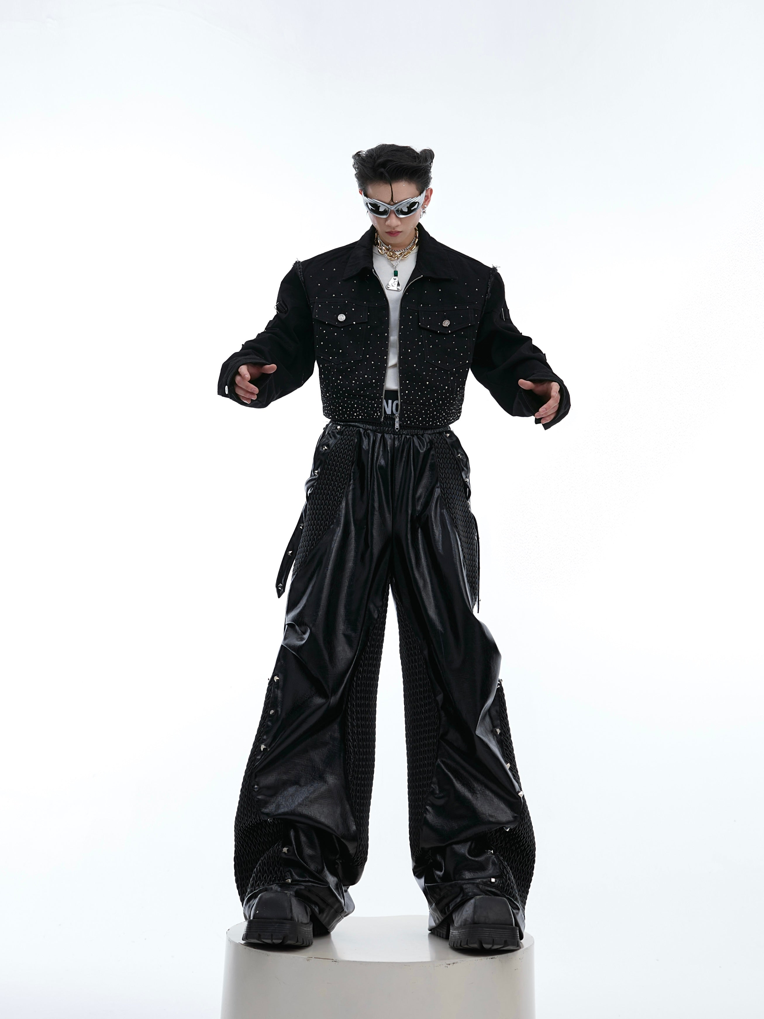 【24s Aug.】Flash Diamond Gradient Pioneer Gorgeous Short Jacket-IYAMIUIO