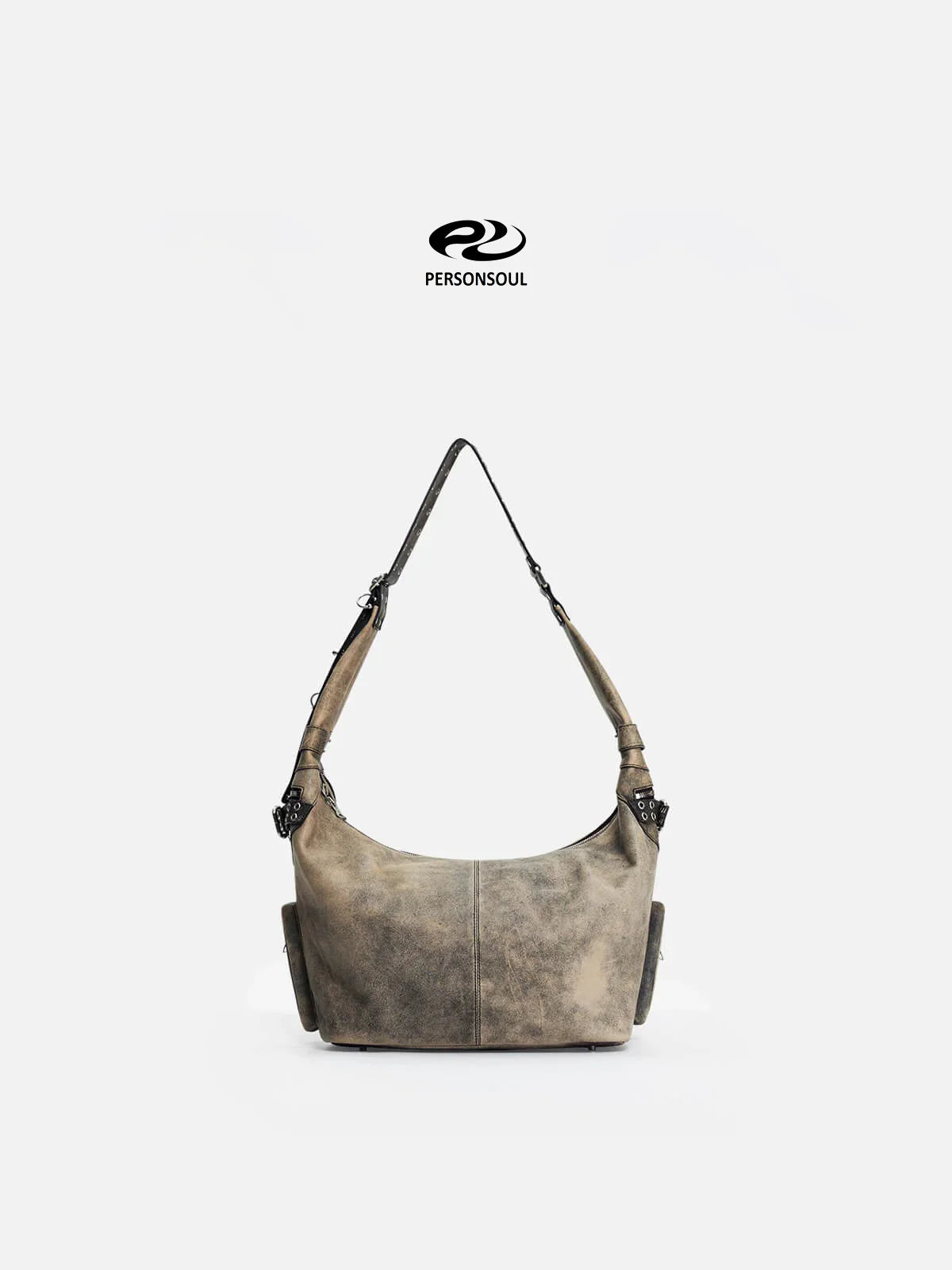 Personsoul Sheepskin Shoulder Bag Small-IYAMIUIO