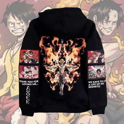 Ace Fire Fist Hoodie - One.P-IYAMIUIO