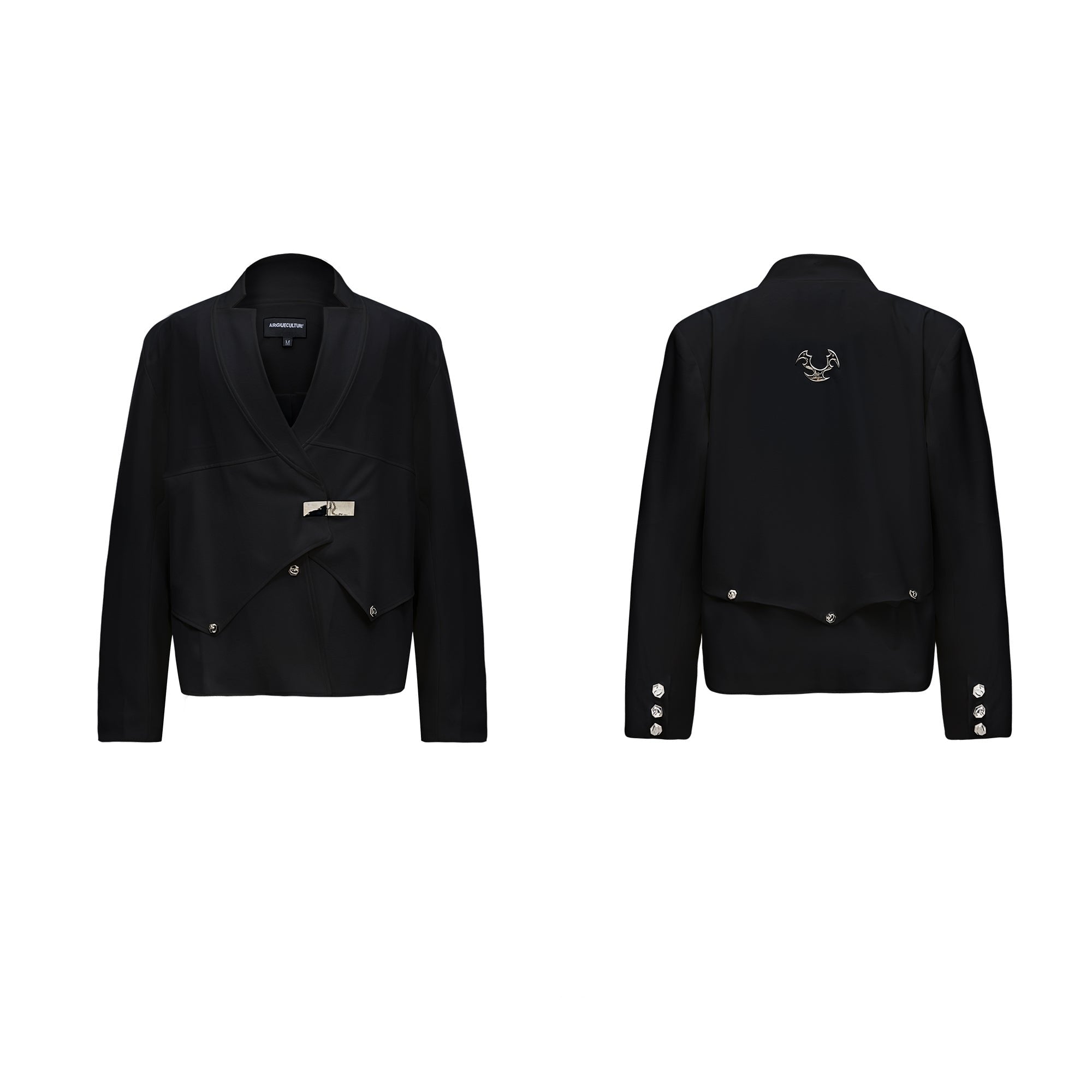 【24s Oct.】Niche Deconstructed Glittery Metal Buckle Suit Jacket-IYAMIUIO