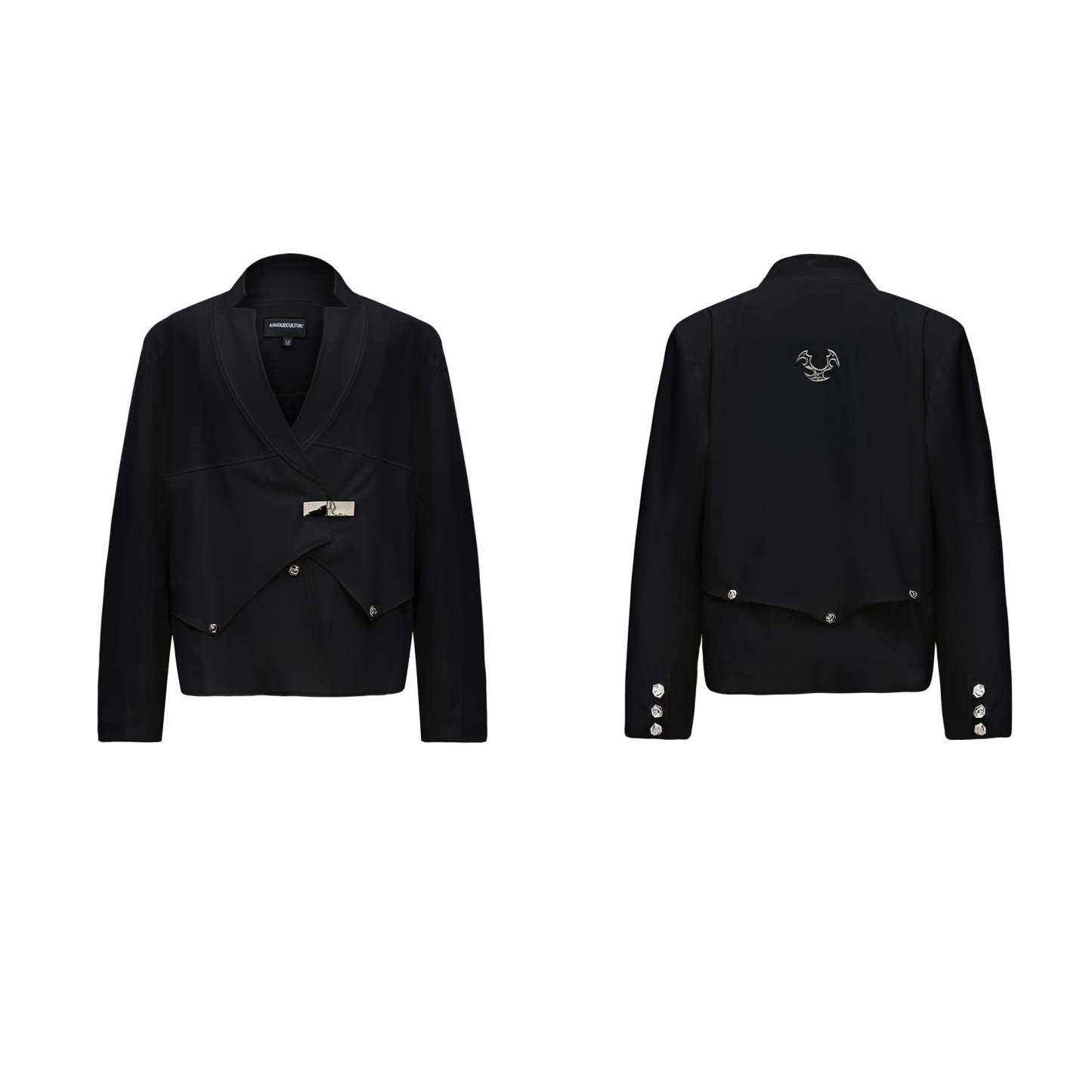 【24s Oct.】Niche Deconstructed Glittery Metal Buckle Suit Jacket-IYAMIUIO