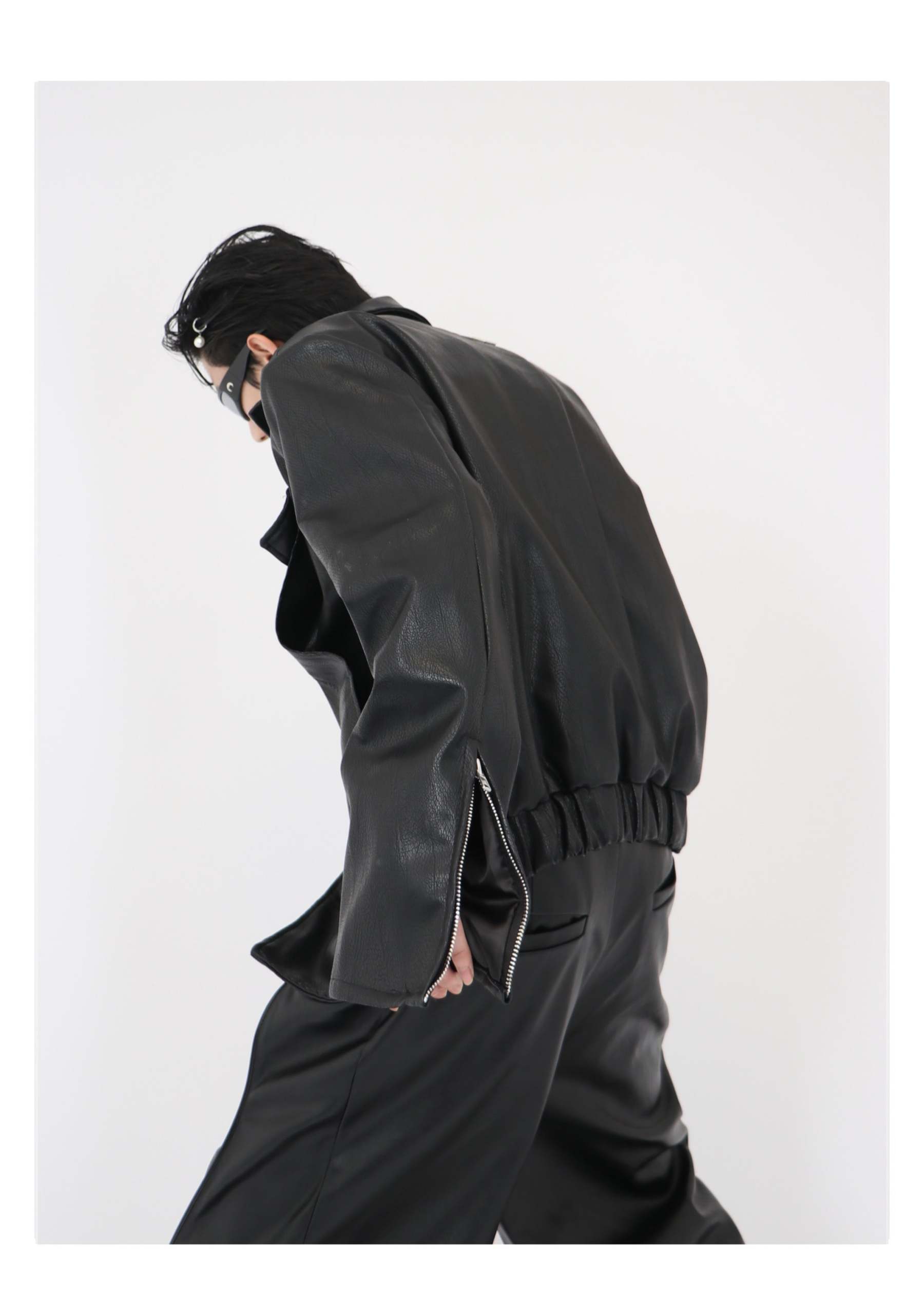Short Jacket Motorcycle Jacket-IYAMIUIO