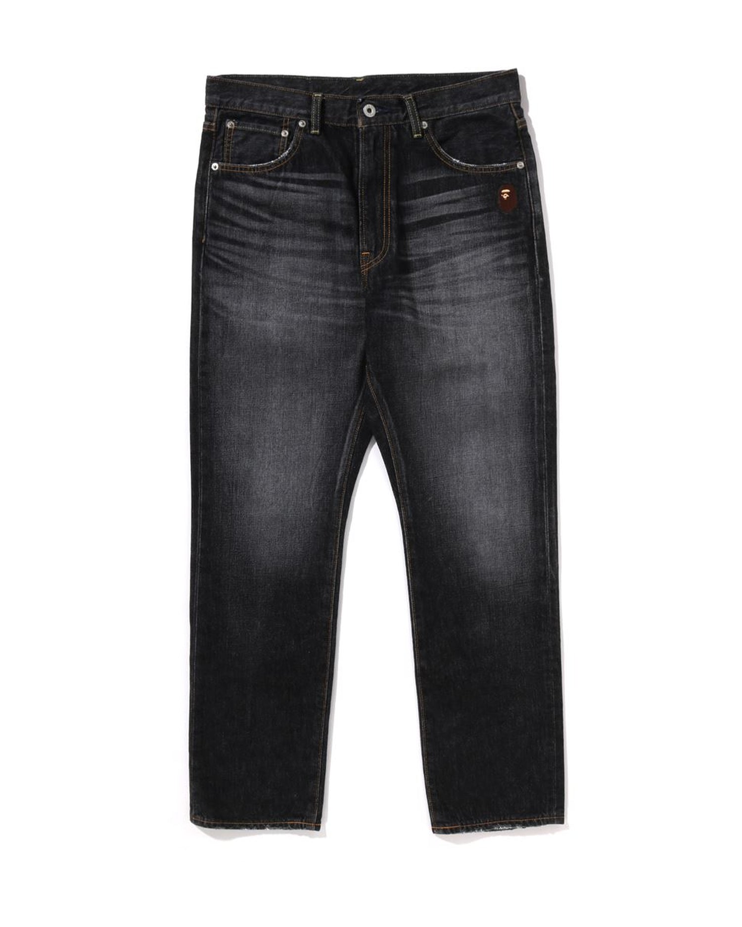 One Point Regular Fit 13 Oz Denim Pants-IYAMIUIO