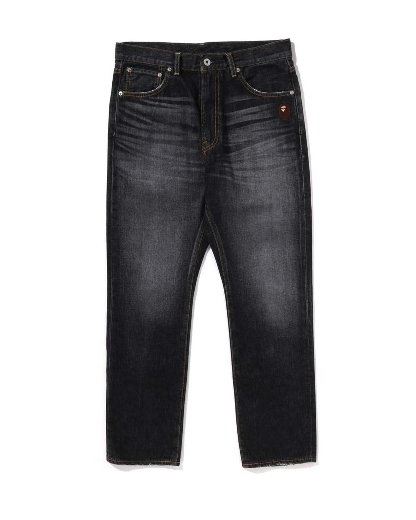 One Point Regular Fit 13 Oz Denim Pants-IYAMIUIO