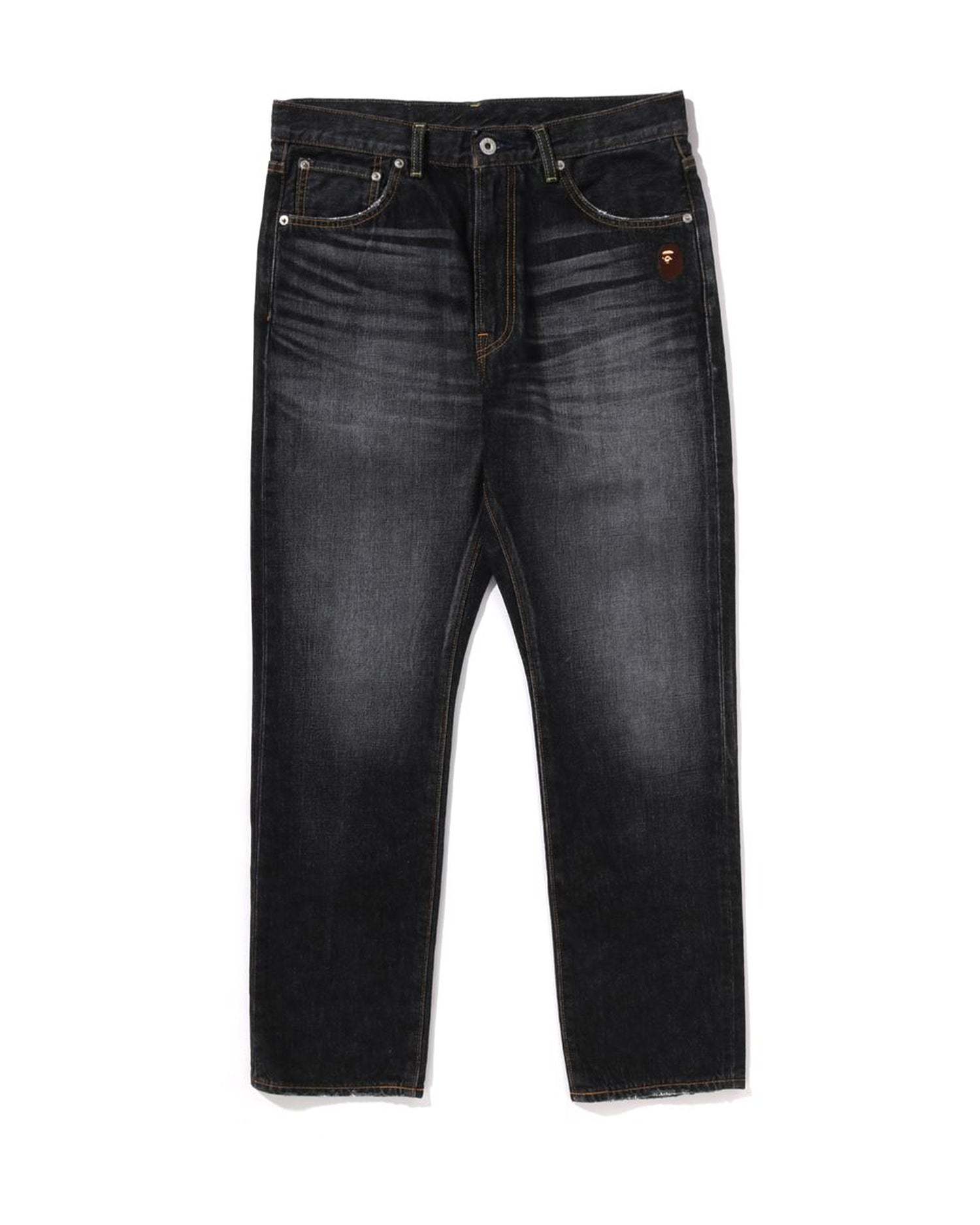 One Point Regular Fit 13 Oz Denim Pants-IYAMIUIO