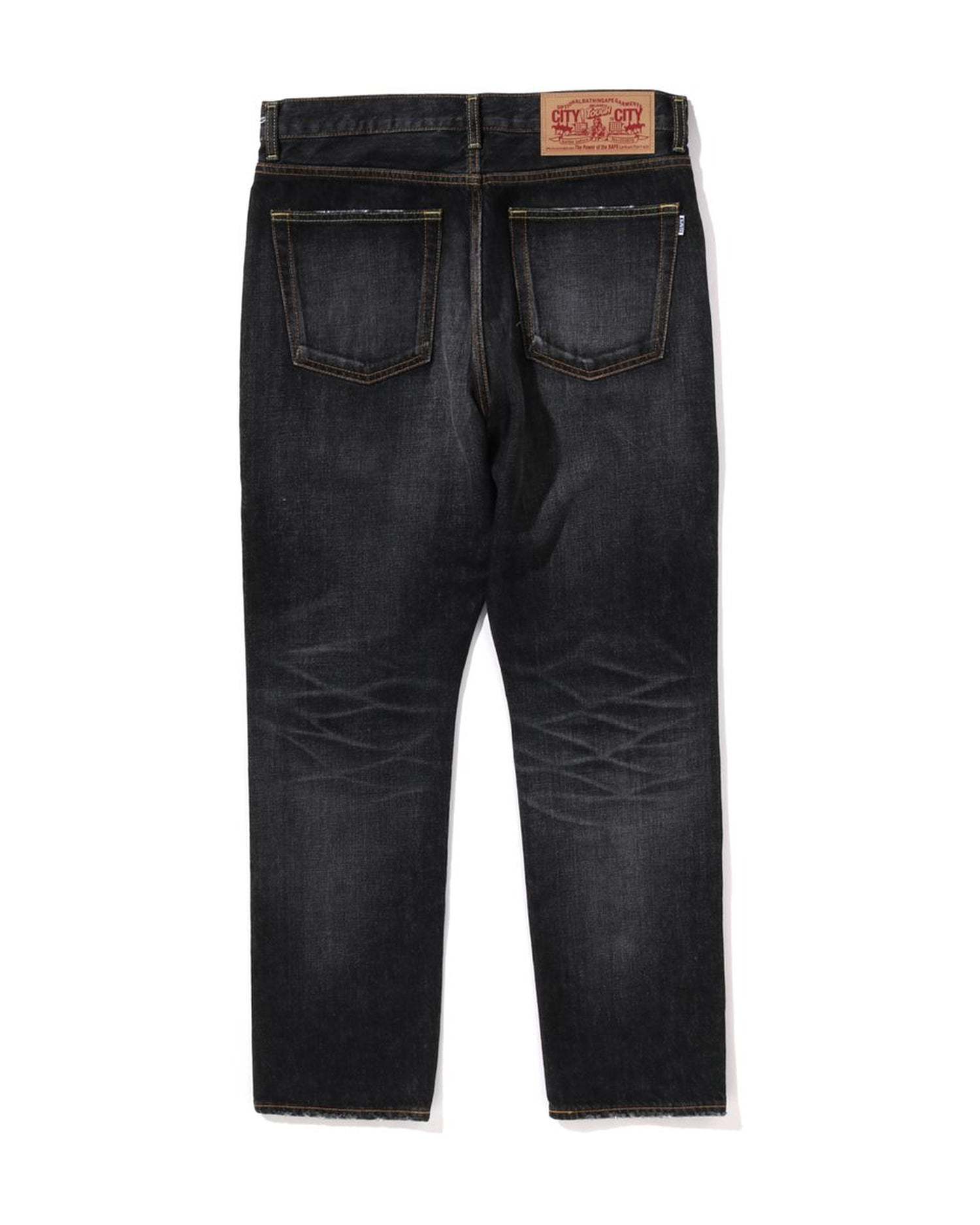 One Point Regular Fit 13 Oz Denim Pants-IYAMIUIO