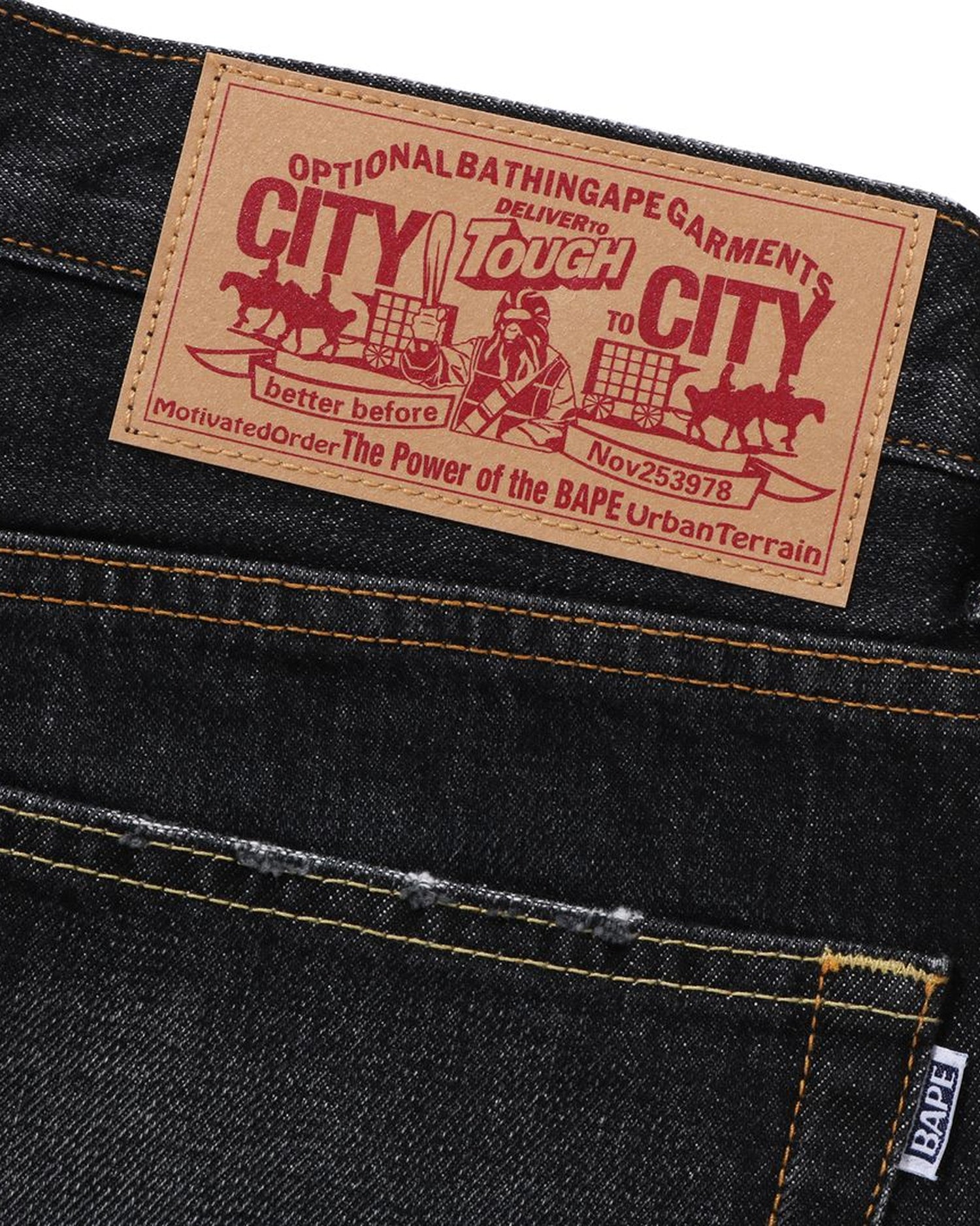 One Point Regular Fit 13 Oz Denim Pants-IYAMIUIO