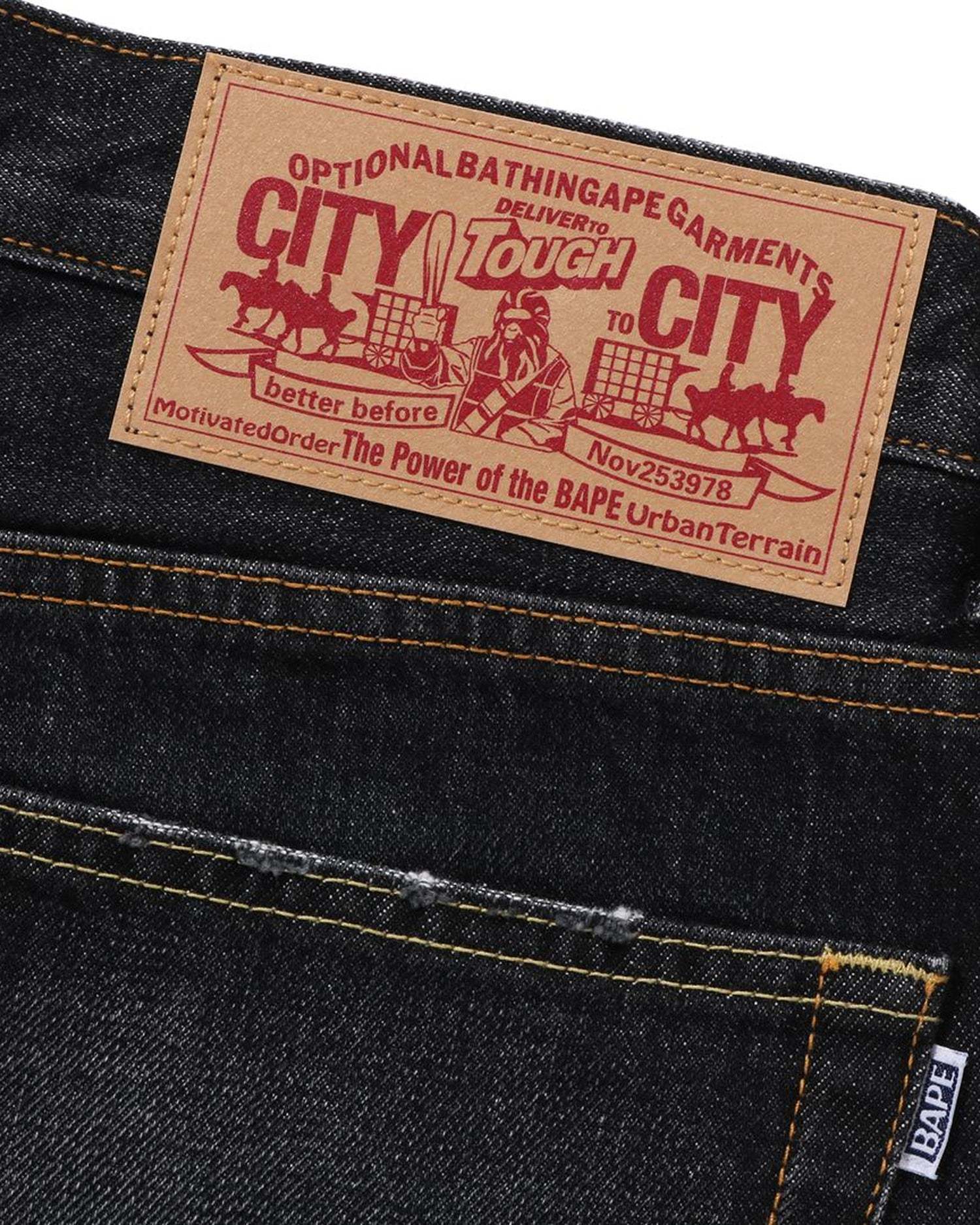 One Point Regular Fit 13 Oz Denim Pants-IYAMIUIO