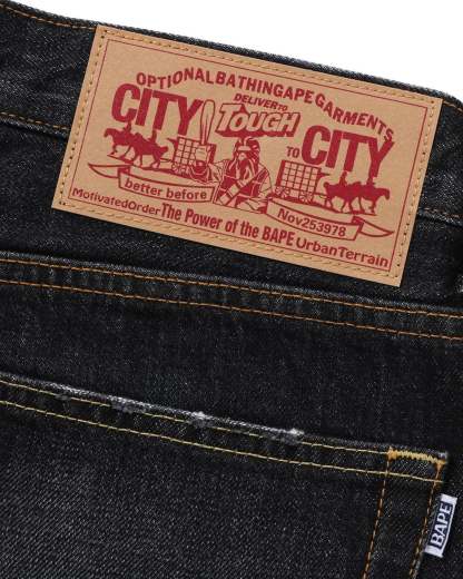 One Point Regular Fit 13 Oz Denim Pants-IYAMIUIO