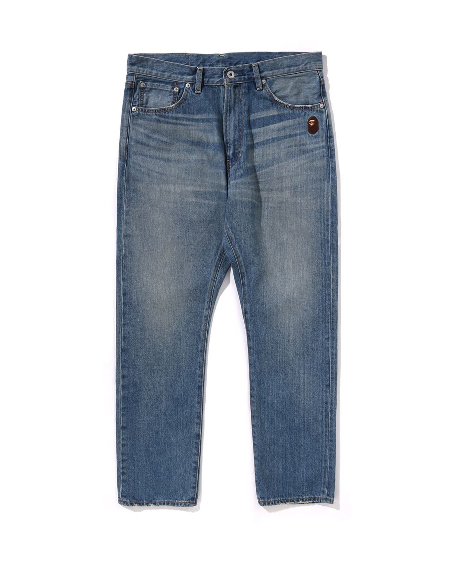 One Point Regular Fit 13 Oz Denim Pants-IYAMIUIO